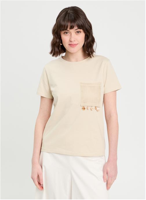 Cache Cache Tee-shirts KPOCHCOQUI femme beige