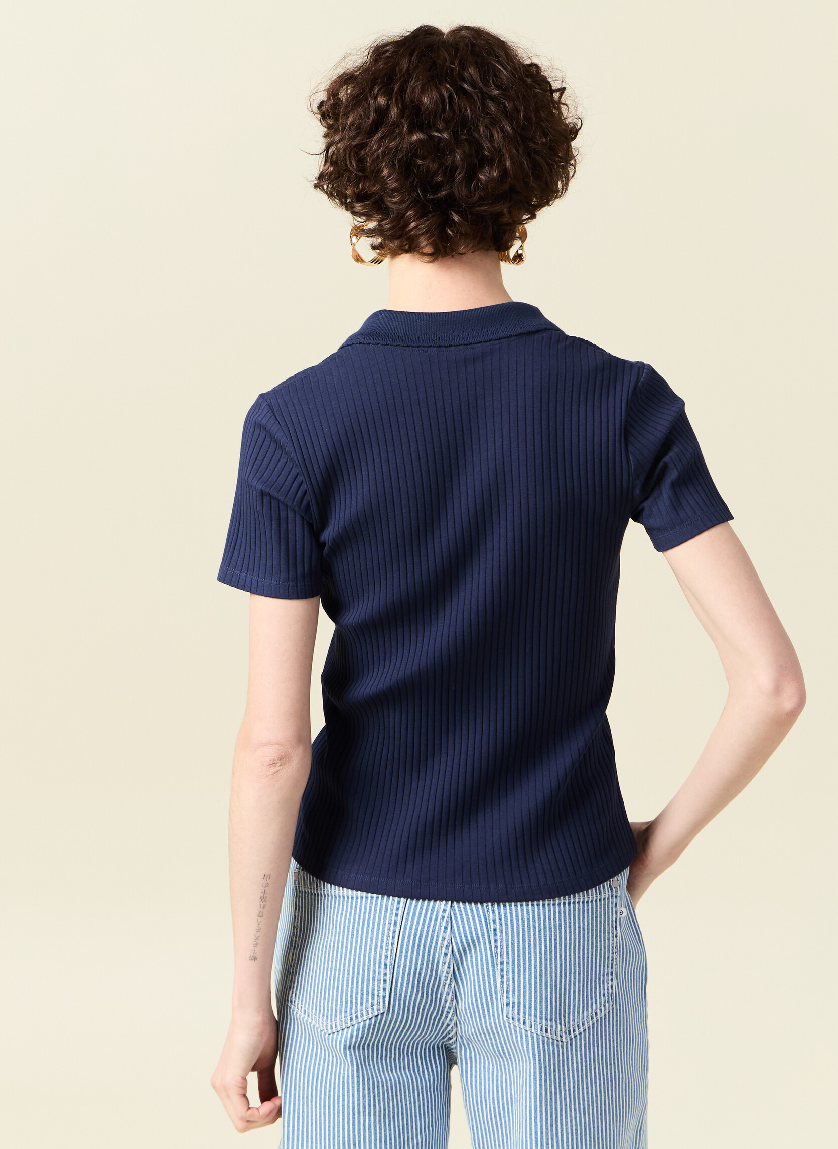 Tee-shirts T-shirts manches courtes - VINTAGECOUF femme bleu Bonobo Tee-shirts T-shirts manches courtes - VINTAGECOUF femme bleu Bleu marine