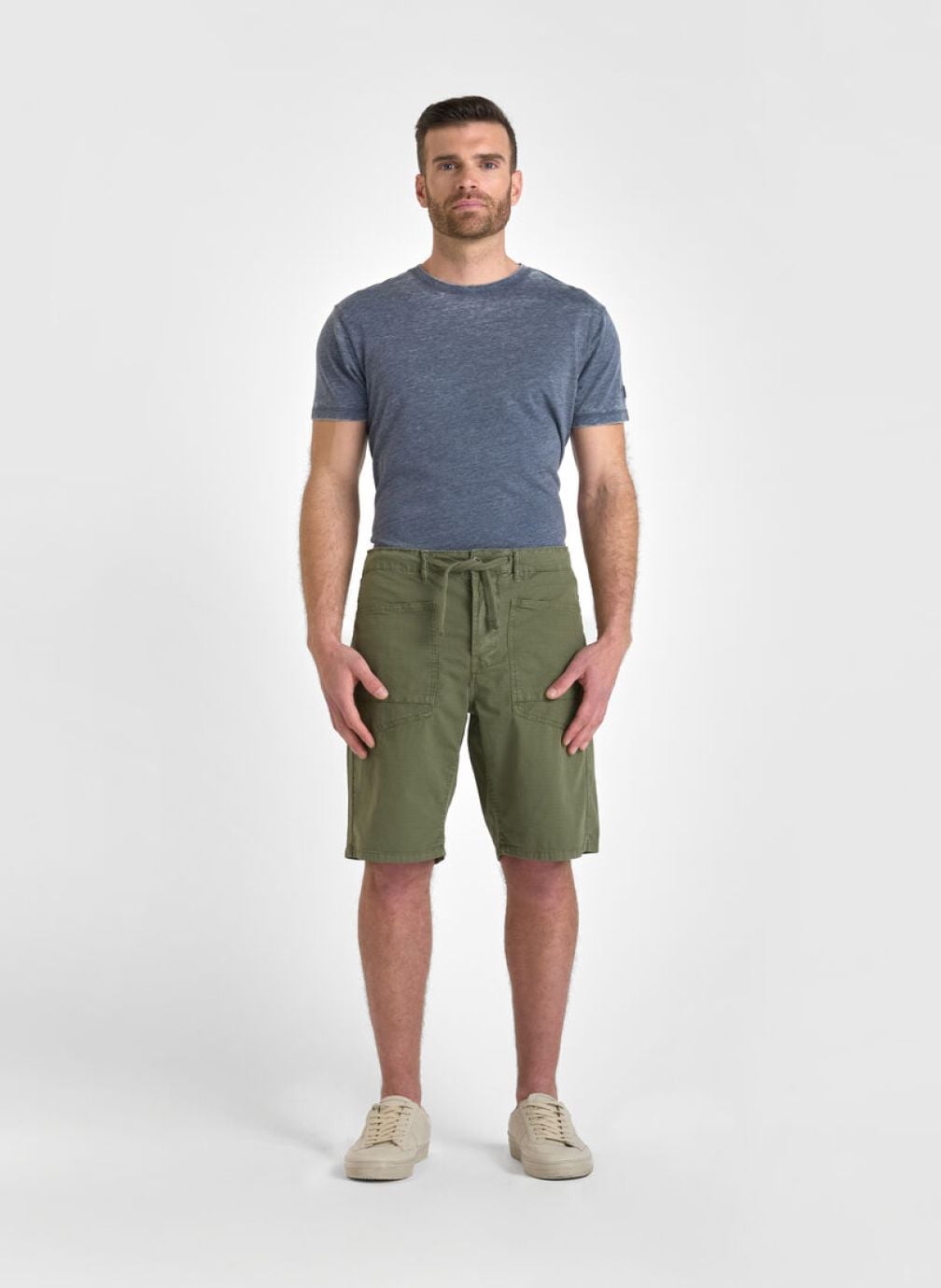 Bermudas Bermuda short HOBI Khaki homme vert Le temps des cerises Bermudas Bermuda short HOBI Khaki homme vert Kaki