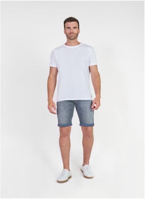 Le temps des cerises Bermudas Bermuda short en jeans JOGG Grey homme gris