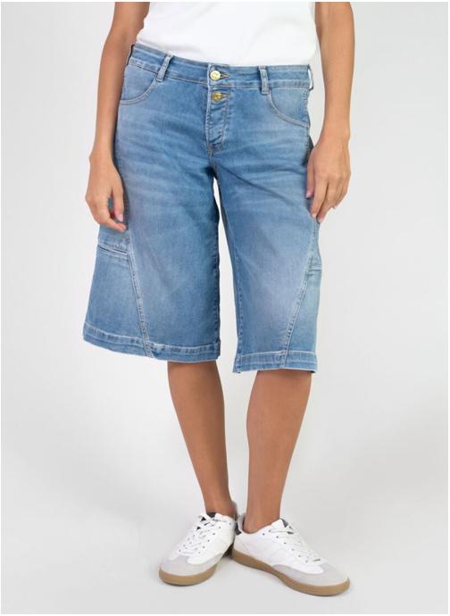 Le temps des cerises Bermudas Bermuda pantacourt en jeans LOLO TWI Blue femme bleu