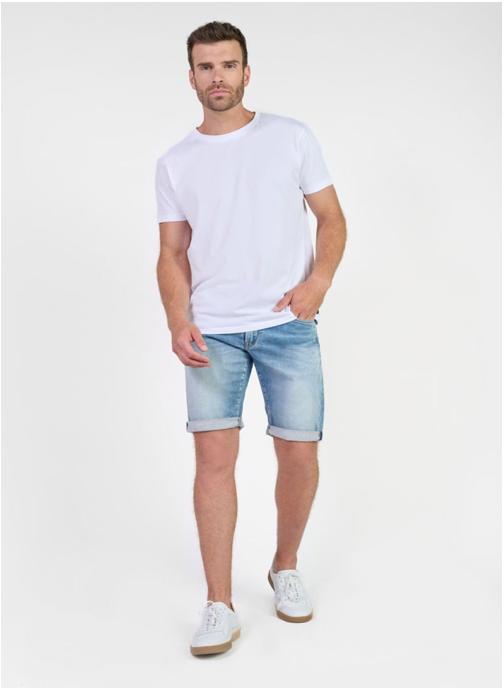 Le temps des cerises Bermudas Bermuda short en jeans JOGG Blue homme bleu