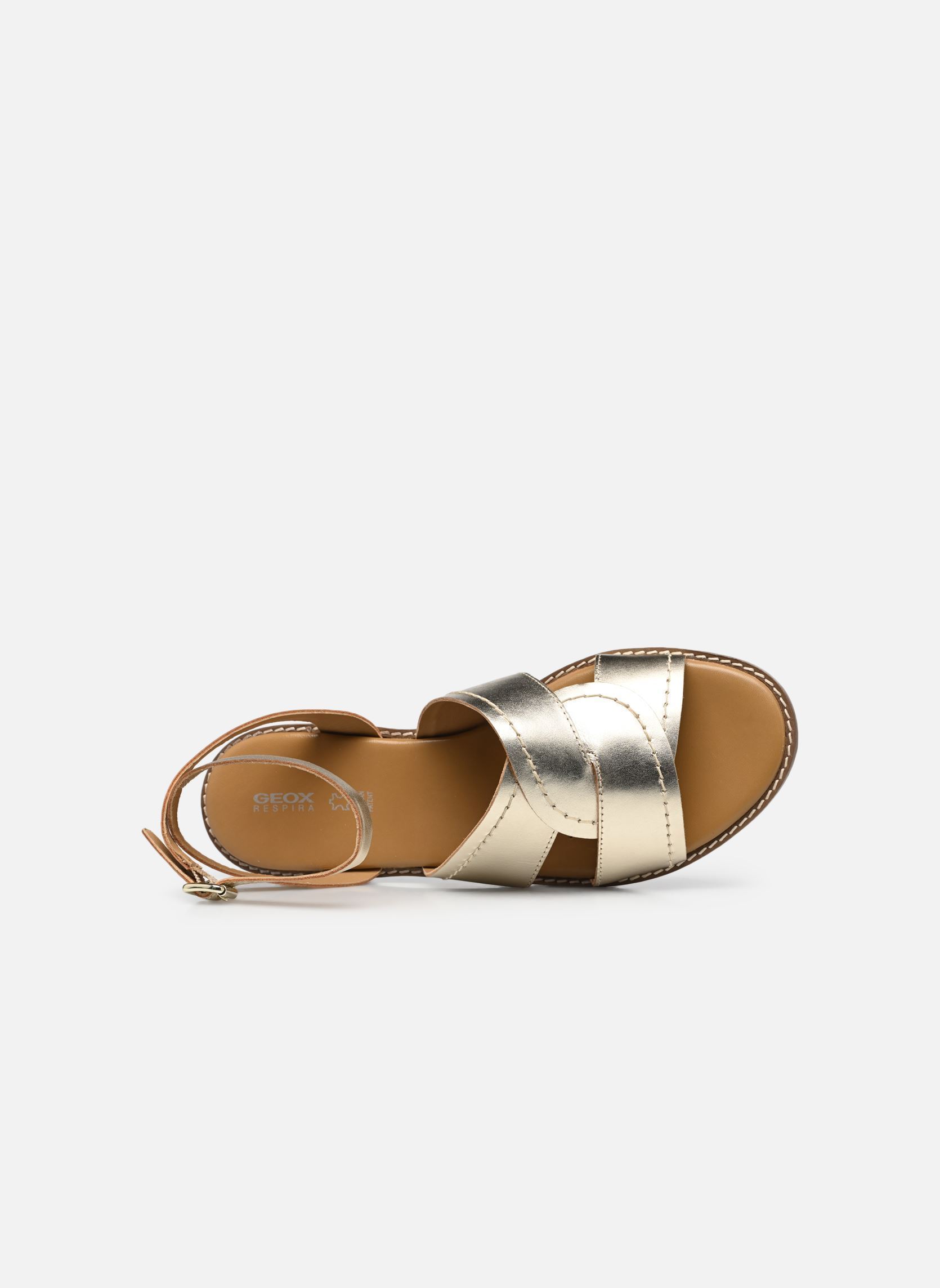 Sandali piatti D NAILEEN OR PALE donna oro e bronzo Geox Sandali piatti D NAILEEN OR PALE donna oro e bronzo OR PÂLE
