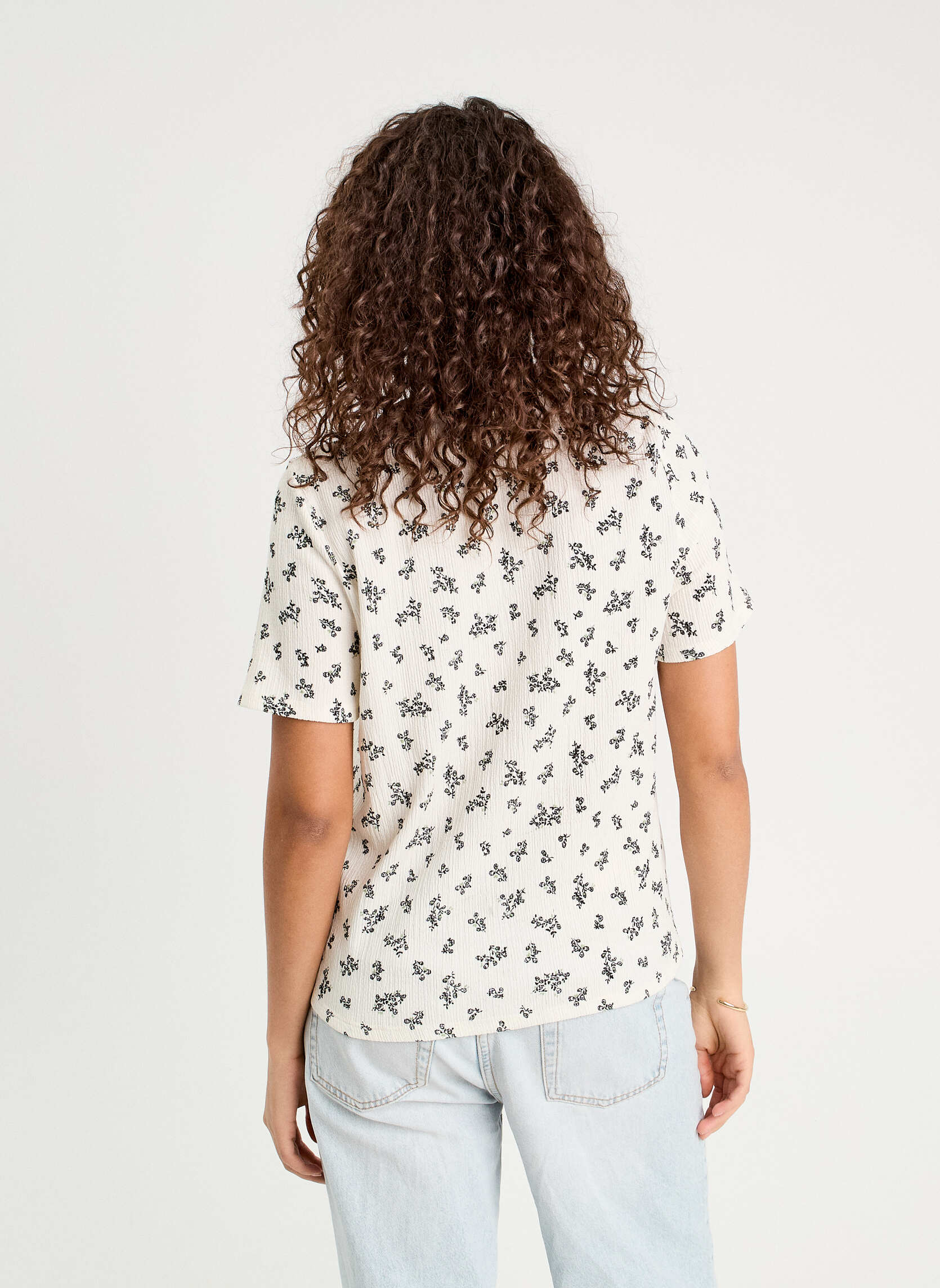 Blouses KBLOUFOLKY femme blanc Cache Cache Blouses KBLOUFOLKY femme blanc Blanc & noir