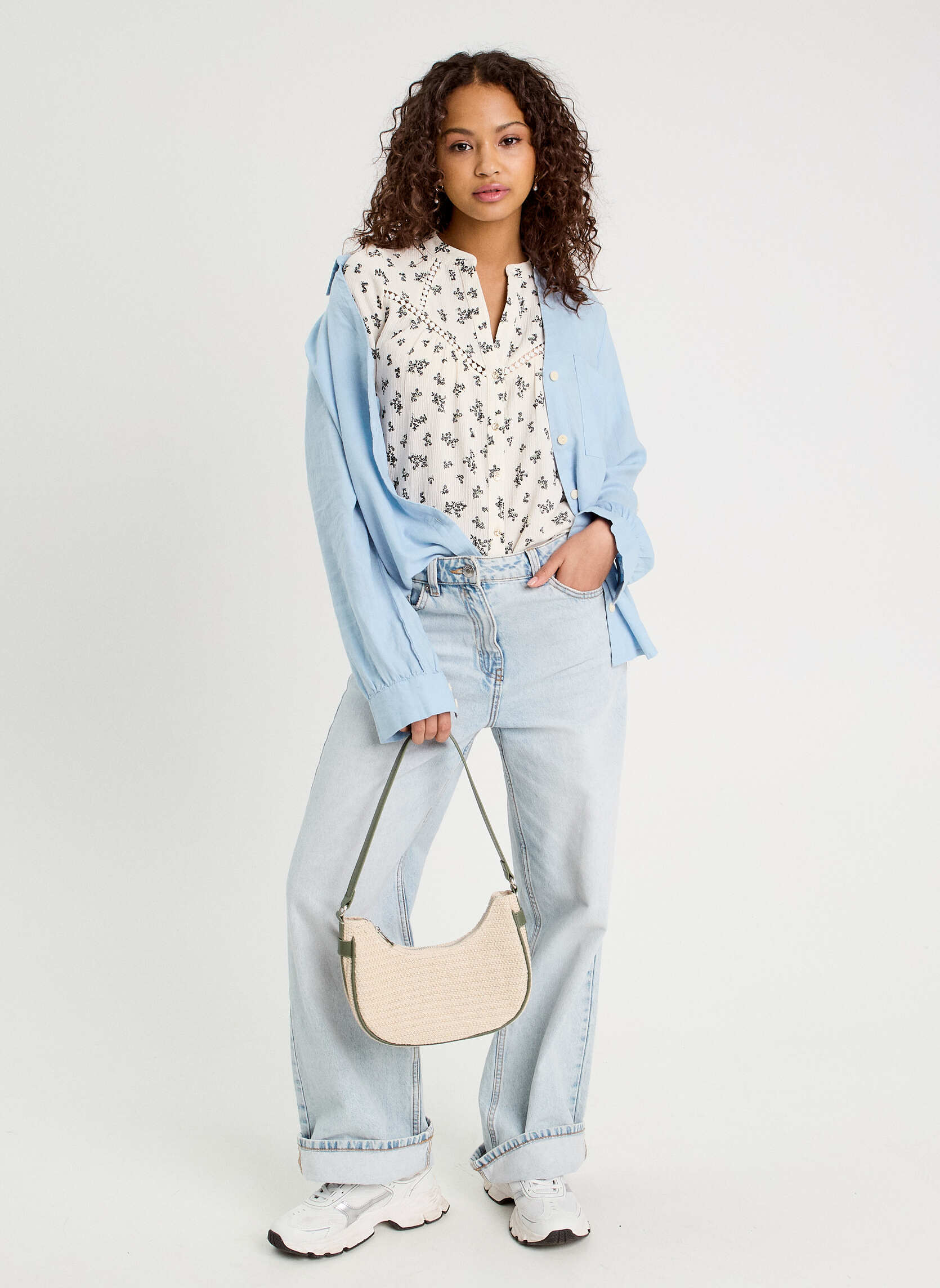 Blouses KBLOUFOLKY femme blanc Cache Cache Blouses KBLOUFOLKY femme blanc Blanc & noir