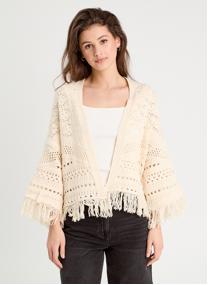 Gilets BOHEMKIMNEW femme blanc Cache Cache Gilets BOHEMKIMNEW femme blanc Blanc