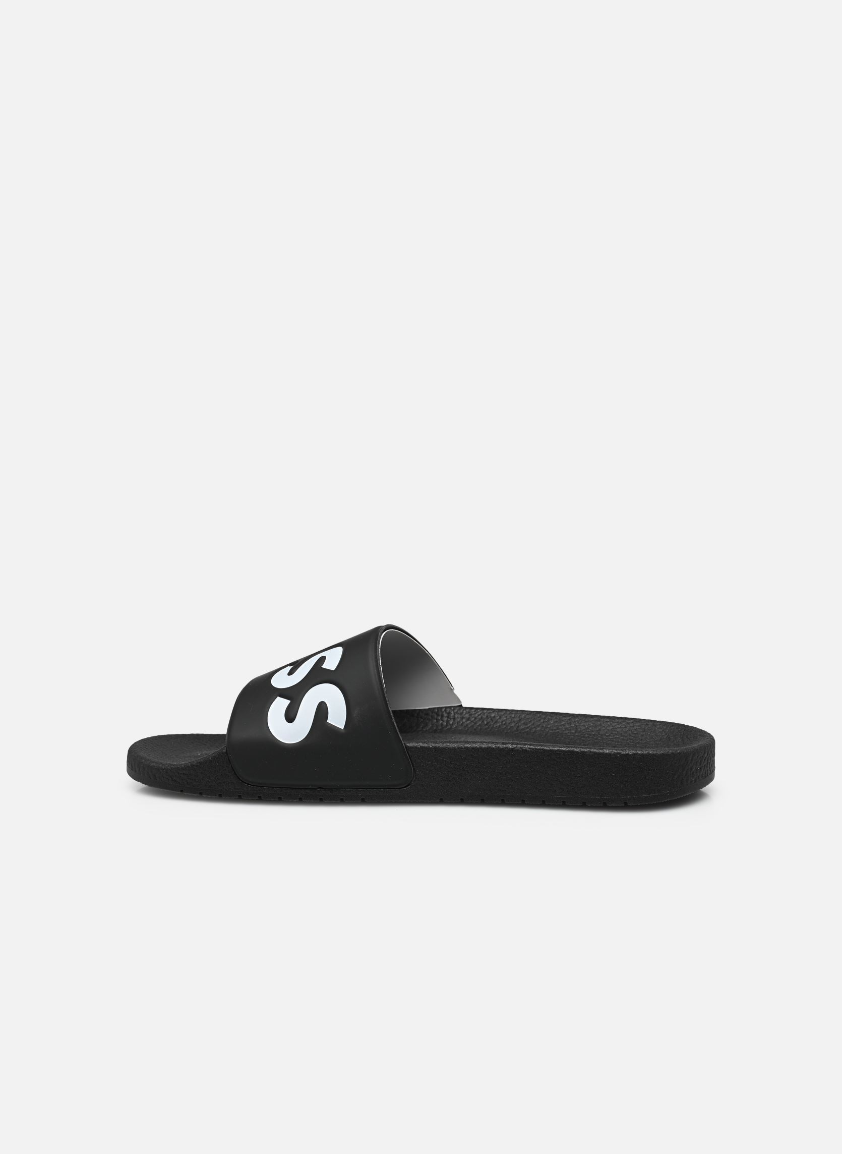 Sandales de bain Aryeh_Slid_npvlg homme noir BOSS Sandales de bain Aryeh_Slid_npvlg homme noir 002-Black