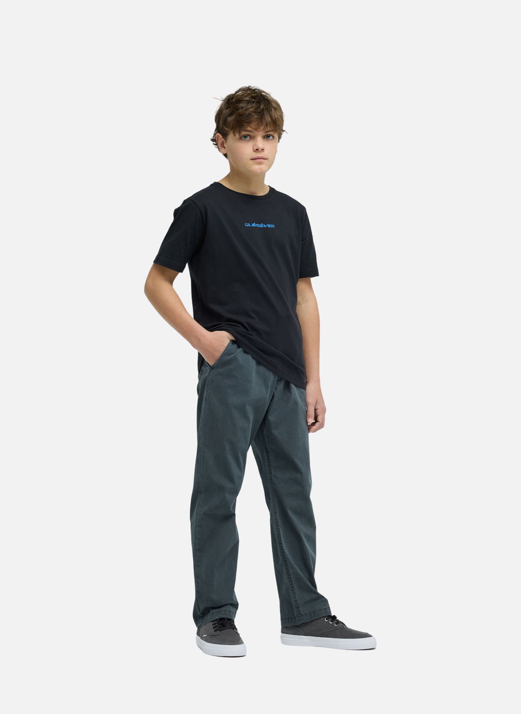 Pantalons Taxer garçon noir Quiksilver Pantalons Taxer garçon noir Noir