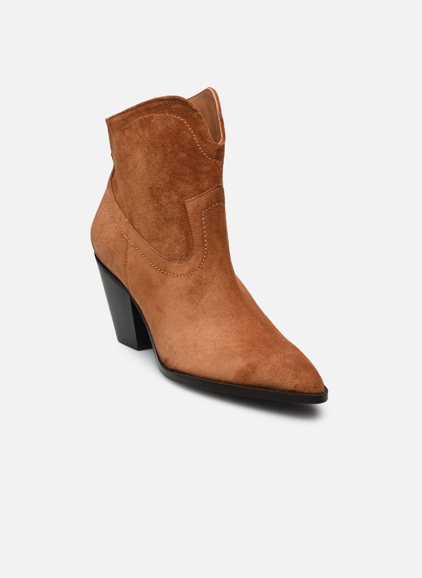 Bottines santiags Arcow femme marron Georgia Rose Bottines santiags Arcow femme marron COGNAC