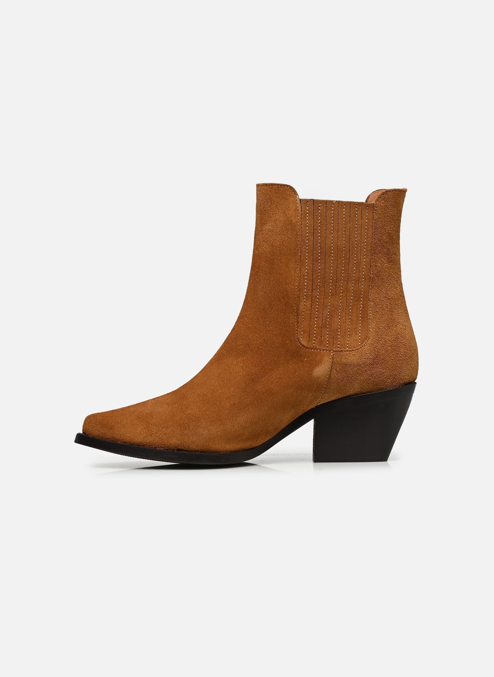Bottines santiags Arpeau femme marron Georgia Rose Bottines santiags Arpeau femme marron COGNAC