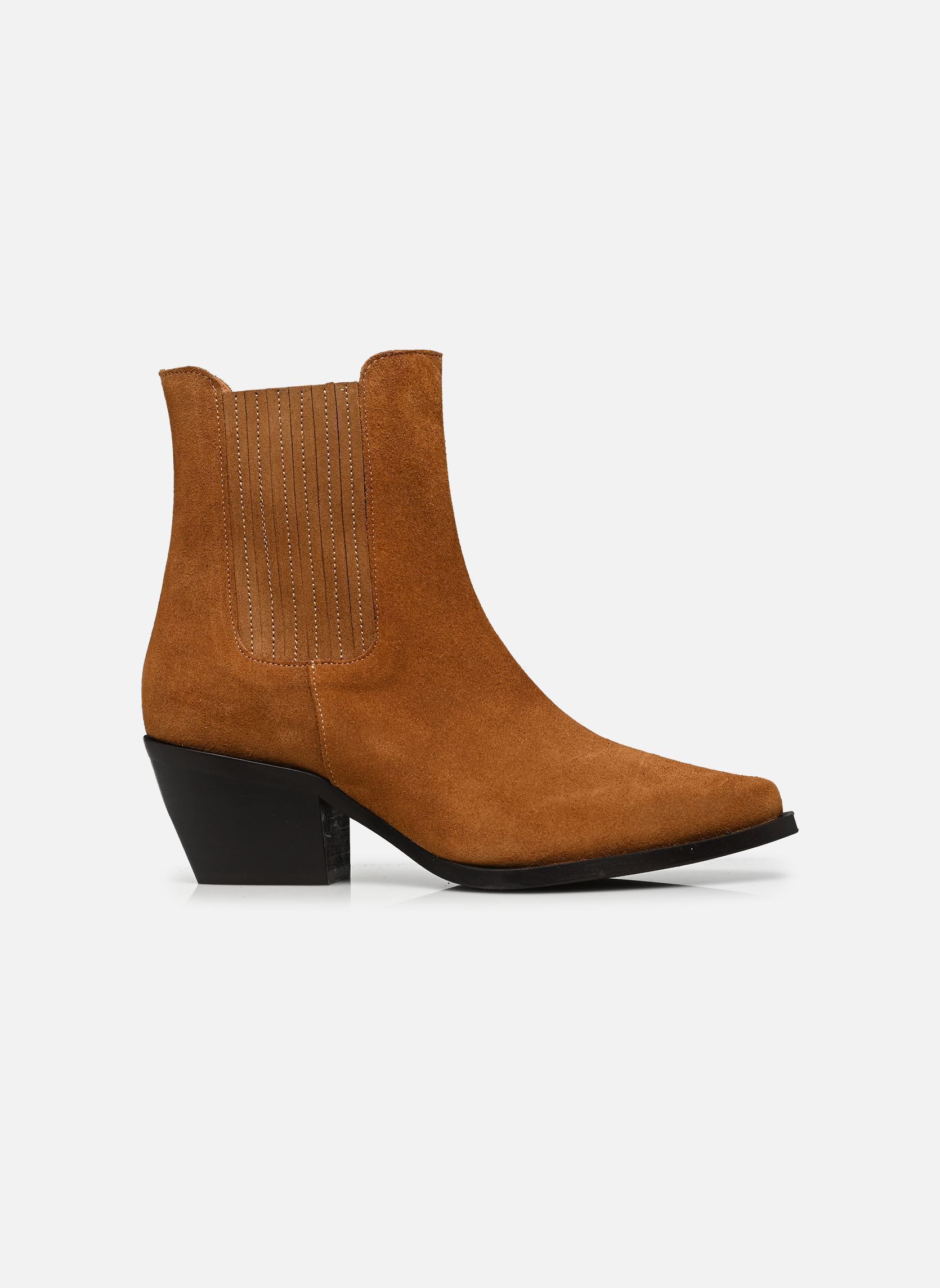 Bottines santiags Arpeau femme marron Georgia Rose Bottines santiags Arpeau femme marron COGNAC