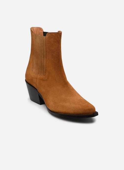 Georgia Rose Bottines santiags Arpeau femme marron