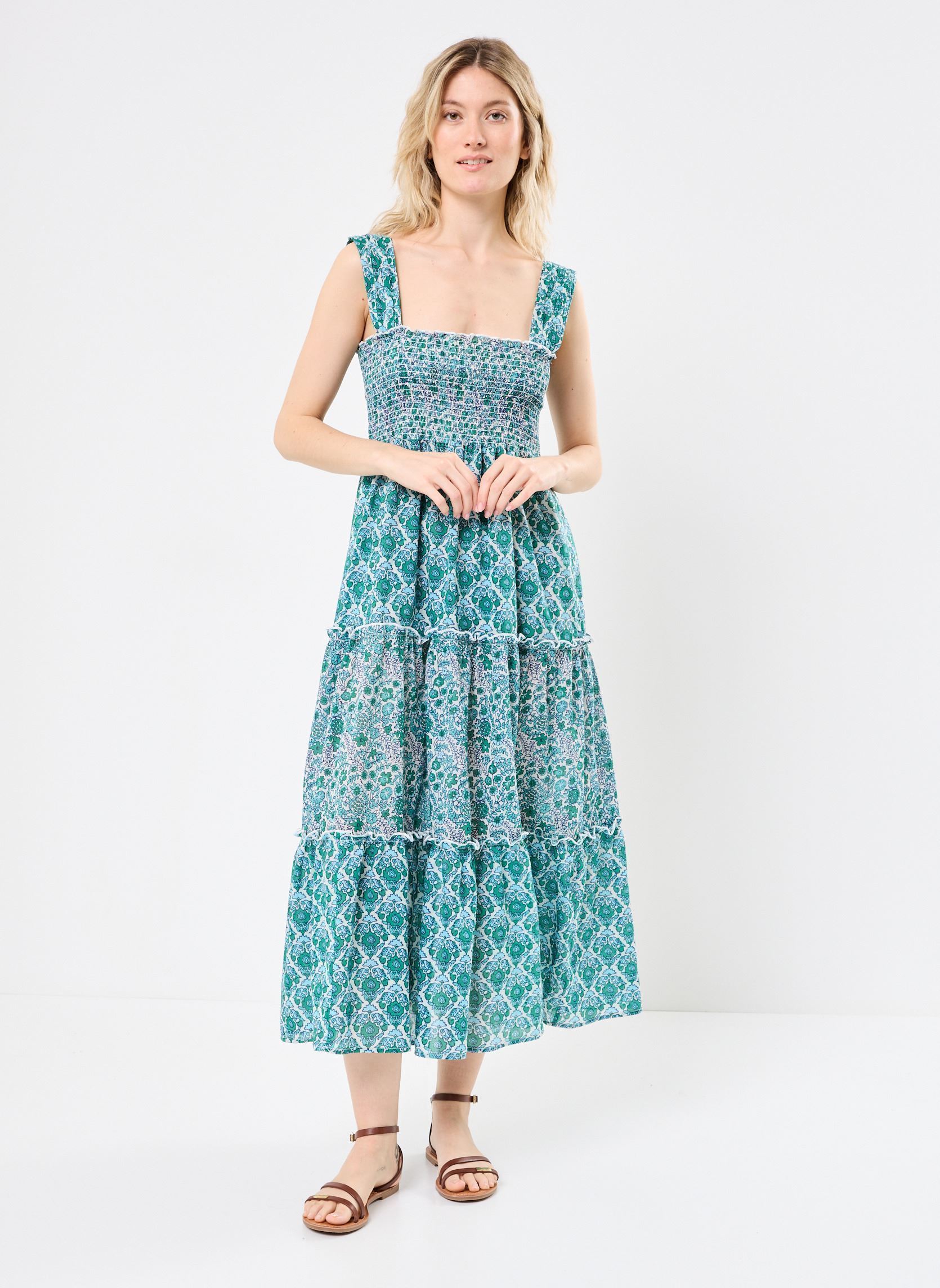 Vestiti lunghi RON_INDIAN donna blu Jolie Jolie Petite Mendigote Vestiti lunghi RON_INDIAN donna blu EMERAUDE