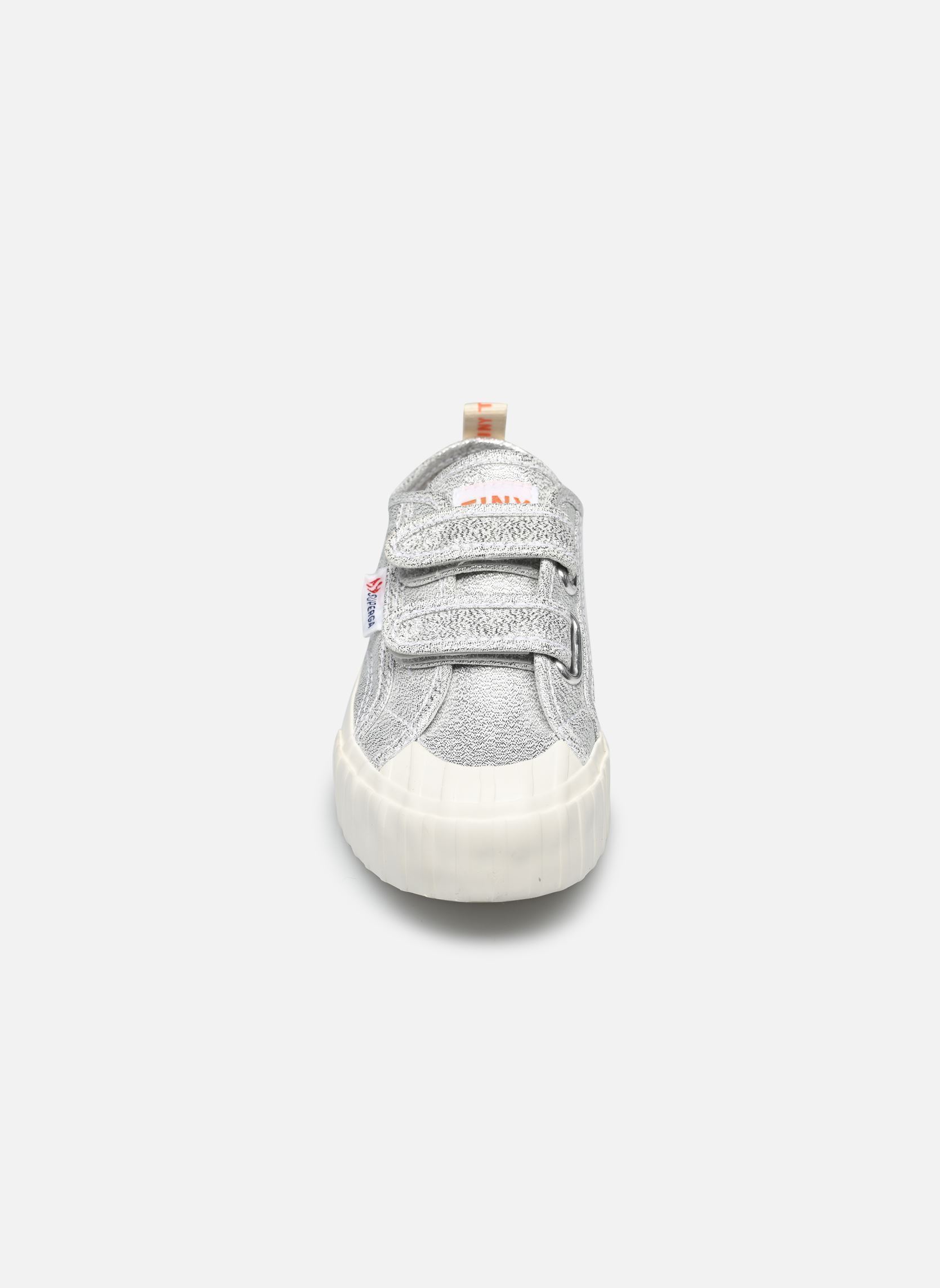 Baskets basses Tiny X Superga Mettalic Snearkers argent Tinycottons Baskets basses Tiny X Superga Mettalic Snearkers argent Silver metallic