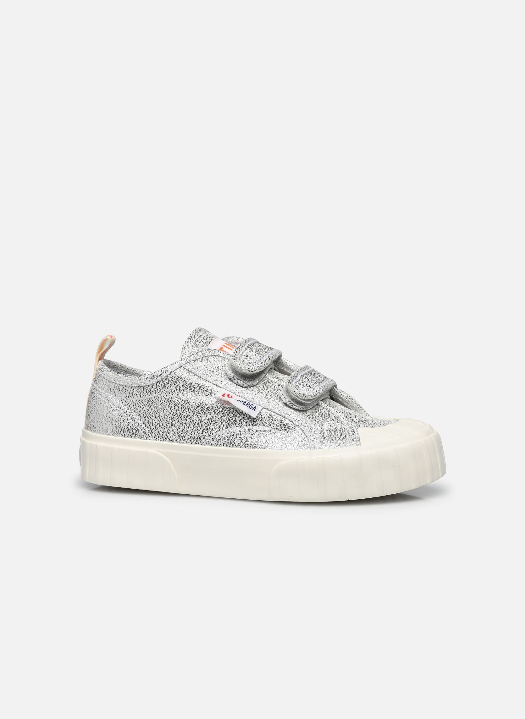 Baskets basses Tiny X Superga Mettalic Snearkers argent Tinycottons Baskets basses Tiny X Superga Mettalic Snearkers argent Silver metallic