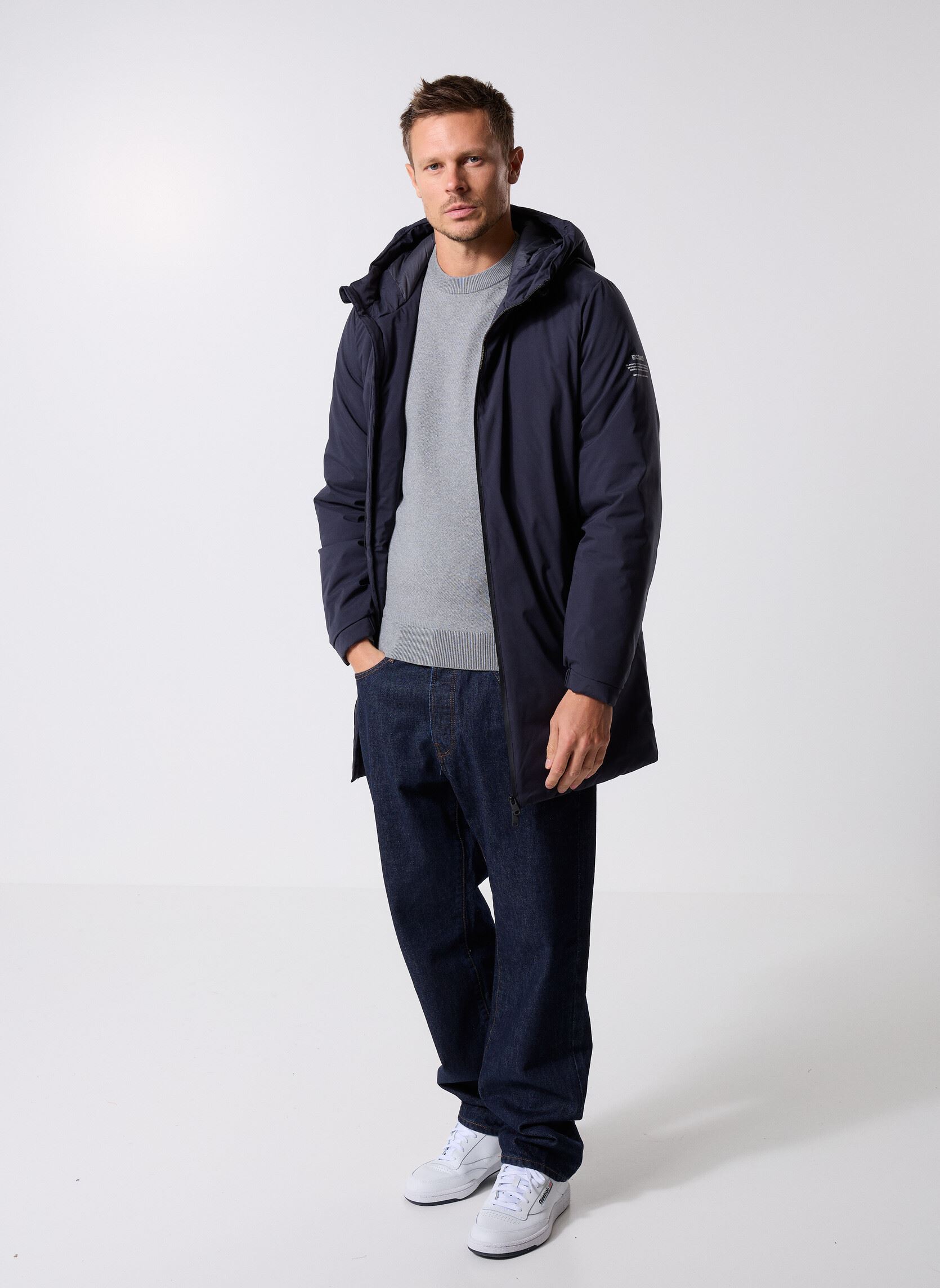 Parkas Pasu Jacket herren blau Ecoalf Parkas Pasu Jacket herren blau Deep navy