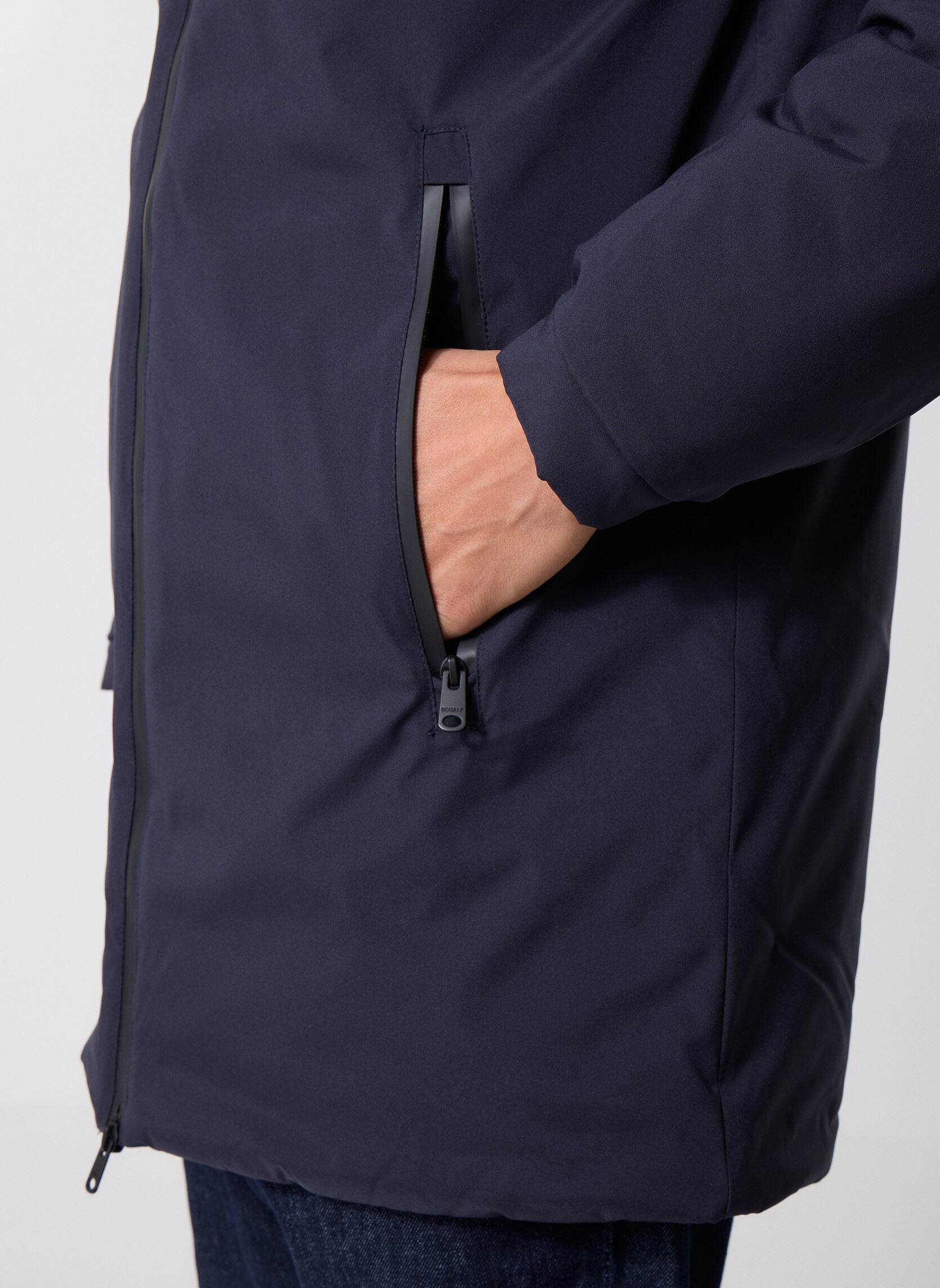 Parkas Pasu Jacket herren blau Ecoalf Parkas Pasu Jacket herren blau Deep navy