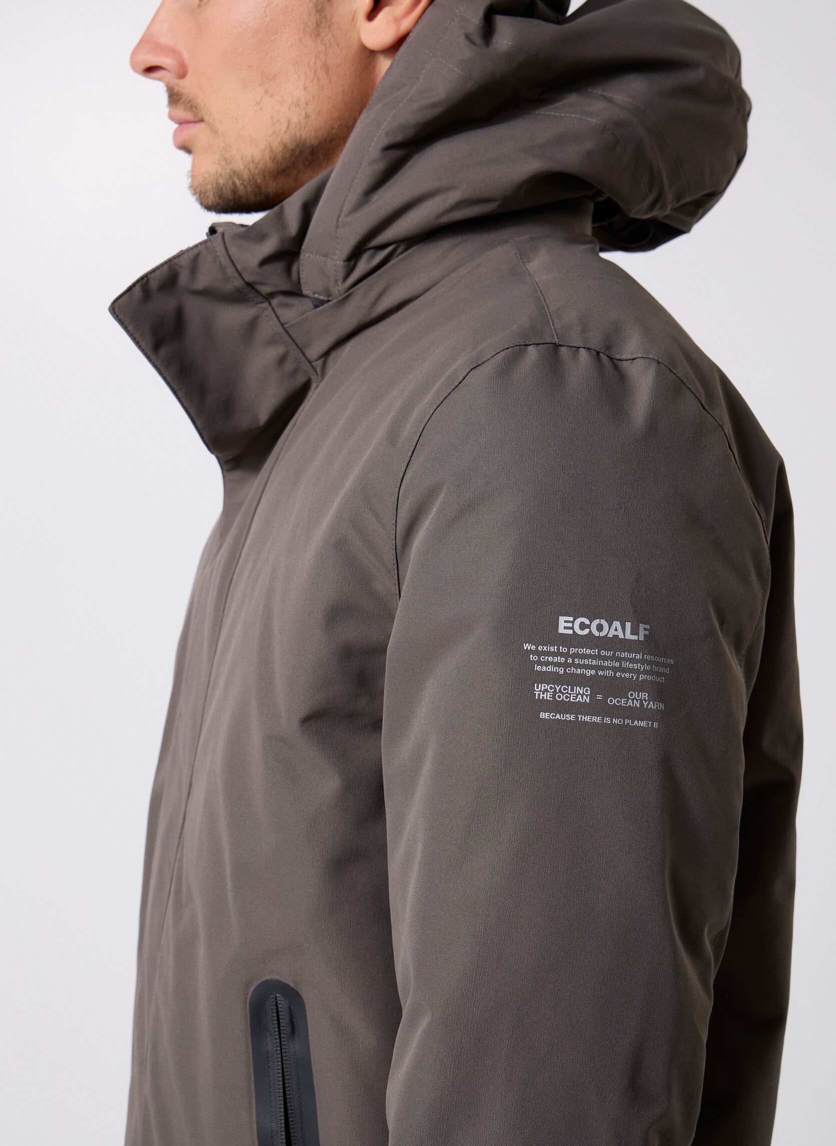 Parkas Parko Jacket herren grau Ecoalf Parkas Parko Jacket herren grau Asteroid