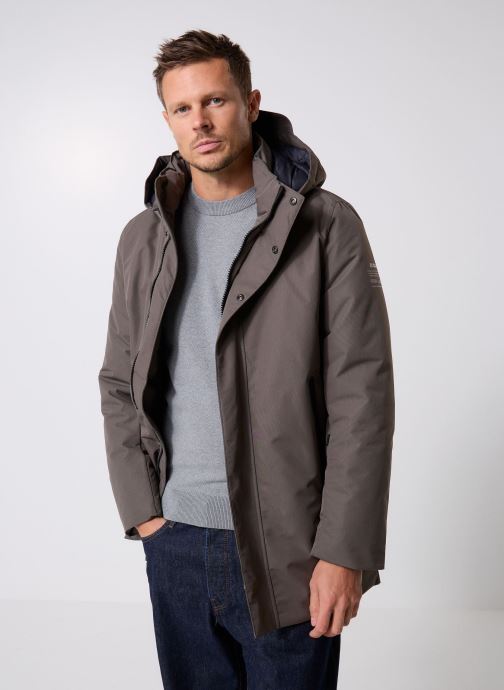 Ecoalf Parkas Parko Jacket herren grau