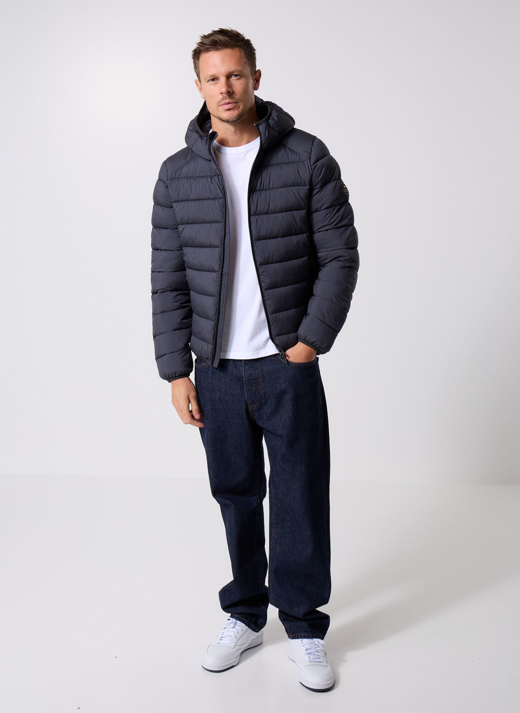 Daunenjacken Aspenalf Jacket herren schwarz Ecoalf Daunenjacken Aspenalf Jacket herren schwarz Asphalt