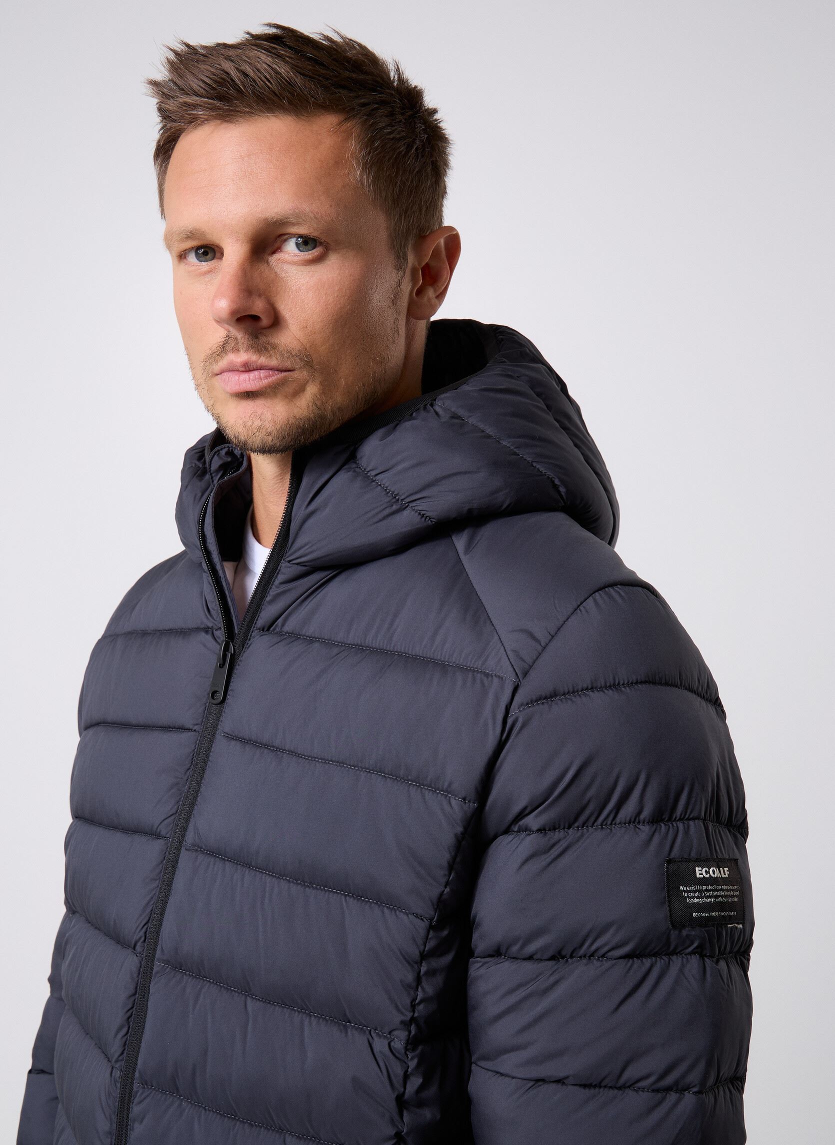 Daunenjacken Aspenalf Jacket herren schwarz Ecoalf Daunenjacken Aspenalf Jacket herren schwarz Asphalt