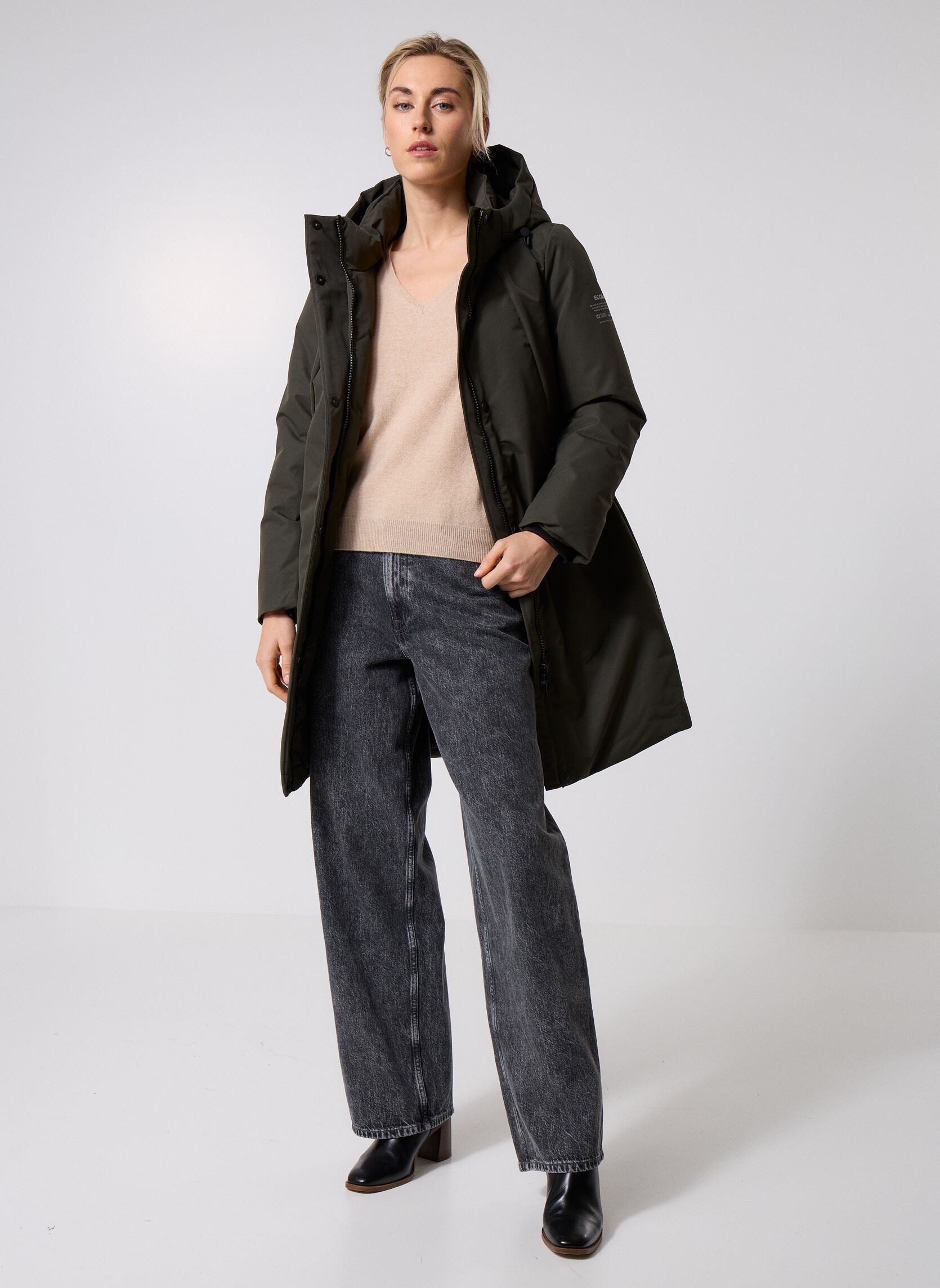 Parkas Glamour Jacket Woman damen grün Ecoalf Parkas Glamour Jacket Woman damen grün Dark khaki