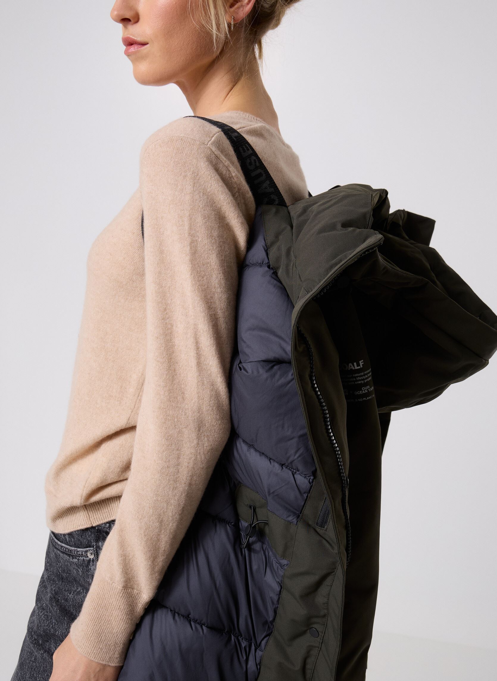 Parkas Glamour Jacket Woman damen grün Ecoalf Parkas Glamour Jacket Woman damen grün Dark khaki
