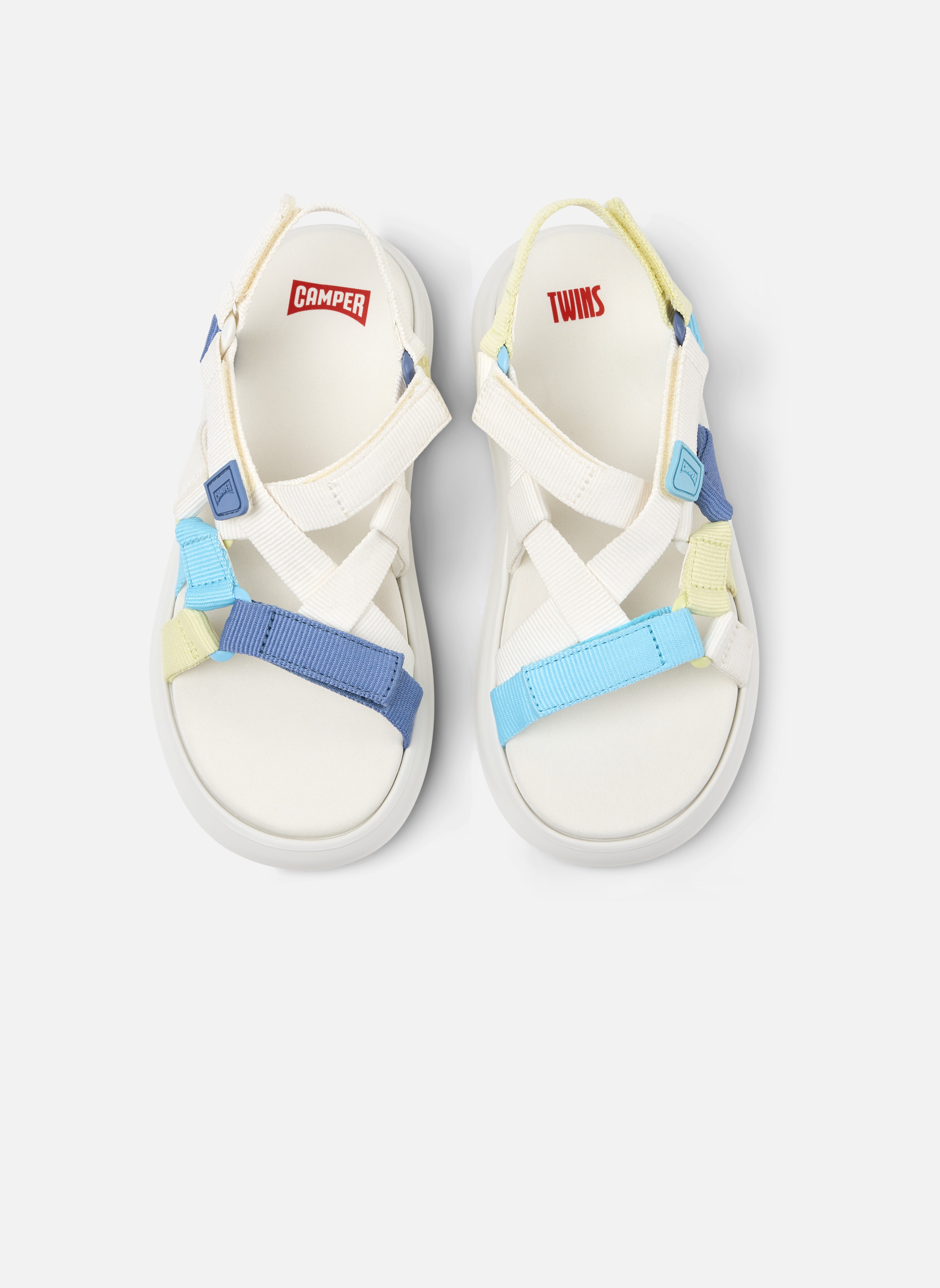 Sandales K201773 femme blanc Camper Sandales K201773 femme blanc Blanc & bleu