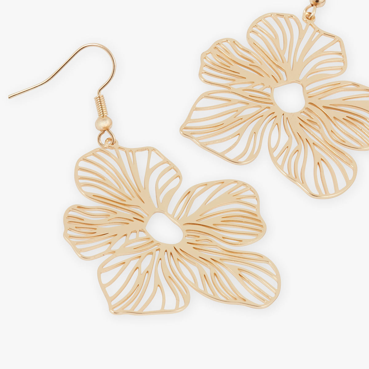 Boucles D'oreilles Filigrane Acier Inoxydable Avec Fleurs Roses Et Cœur - Neuf Avec étiquettes