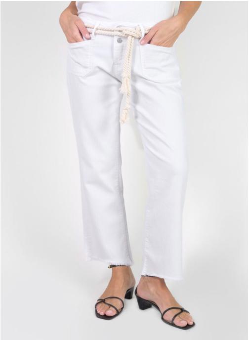 Le temps des cerises Jeans droit Jeans droite PRISKA White femme blanc