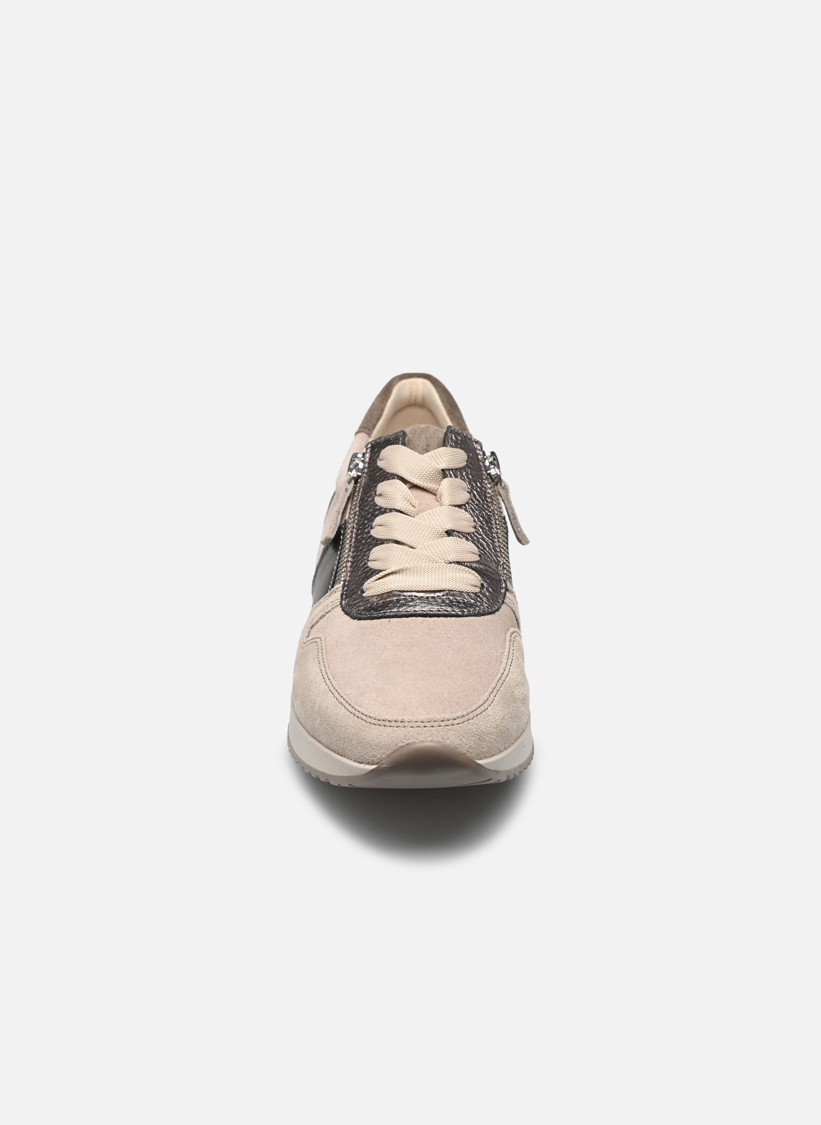 Niedrige Sneaker 73.420 damen beige Gabor Niedrige Sneaker 73.420 damen beige KIESEL/SILK/BRONCE