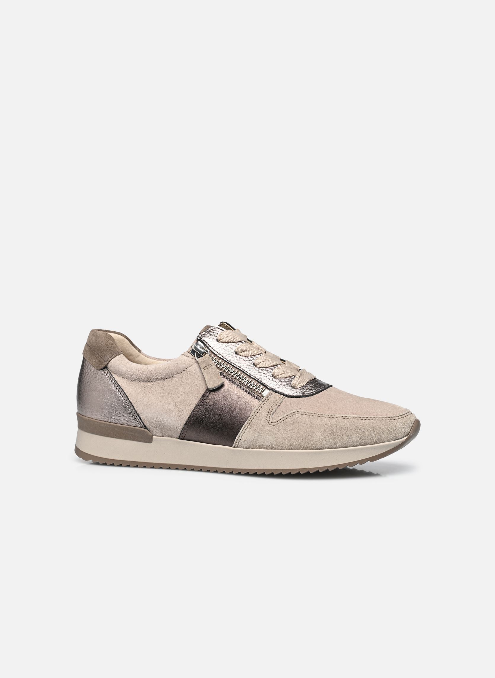 Niedrige Sneaker 73.420 damen beige Gabor Niedrige Sneaker 73.420 damen beige KIESEL/SILK/BRONCE