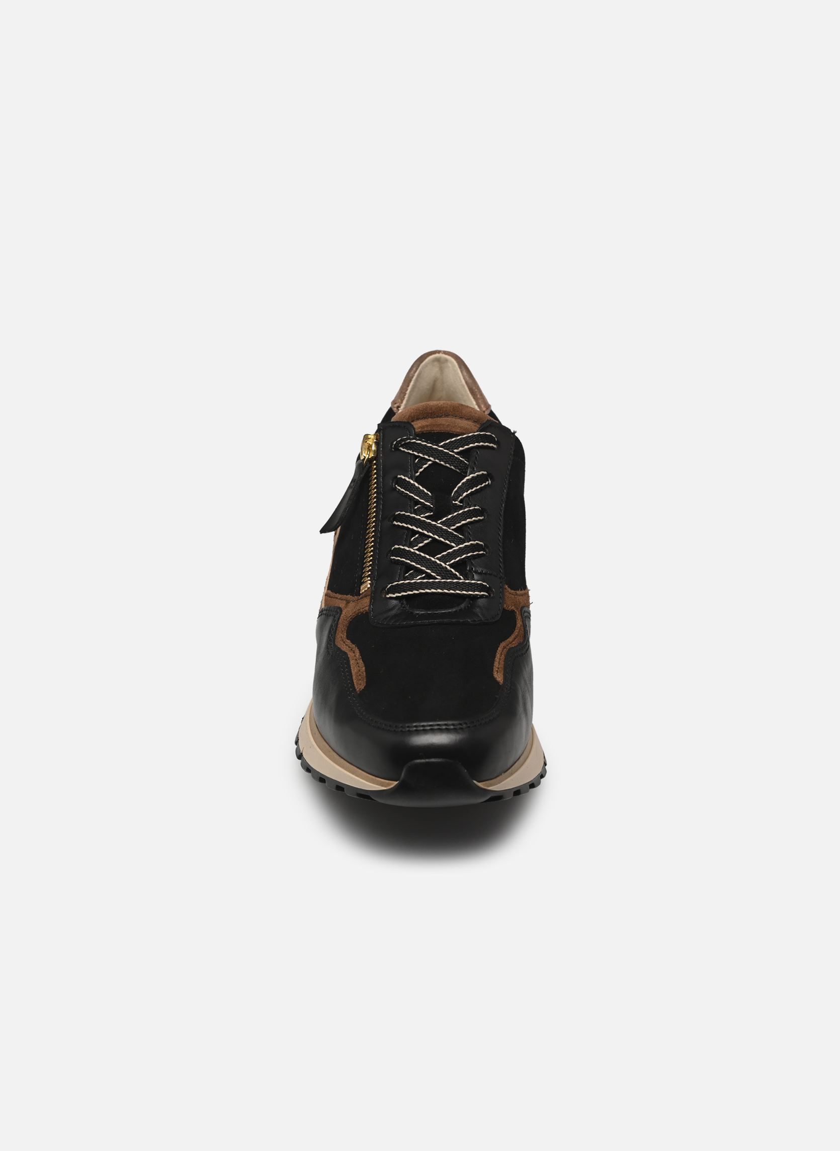 Niedrige Sneaker 76.378 damen schwarz Gabor Niedrige Sneaker 76.378 damen schwarz SCHW./WHISKY(GOLD)