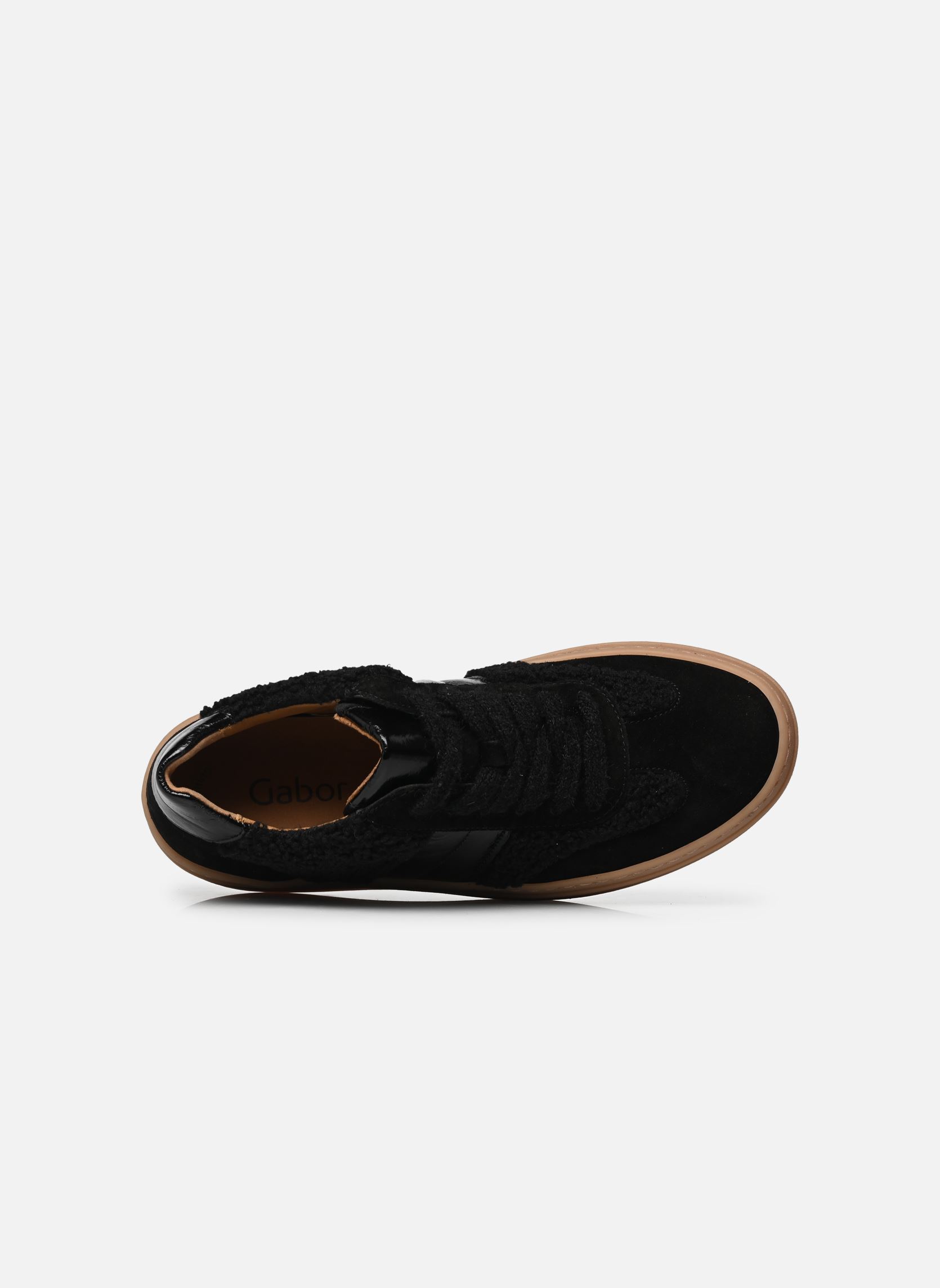 Sleehak sneakers 73.350 dames zwart Gabor Sleehak sneakers 73.350 dames zwart SCHWARZ