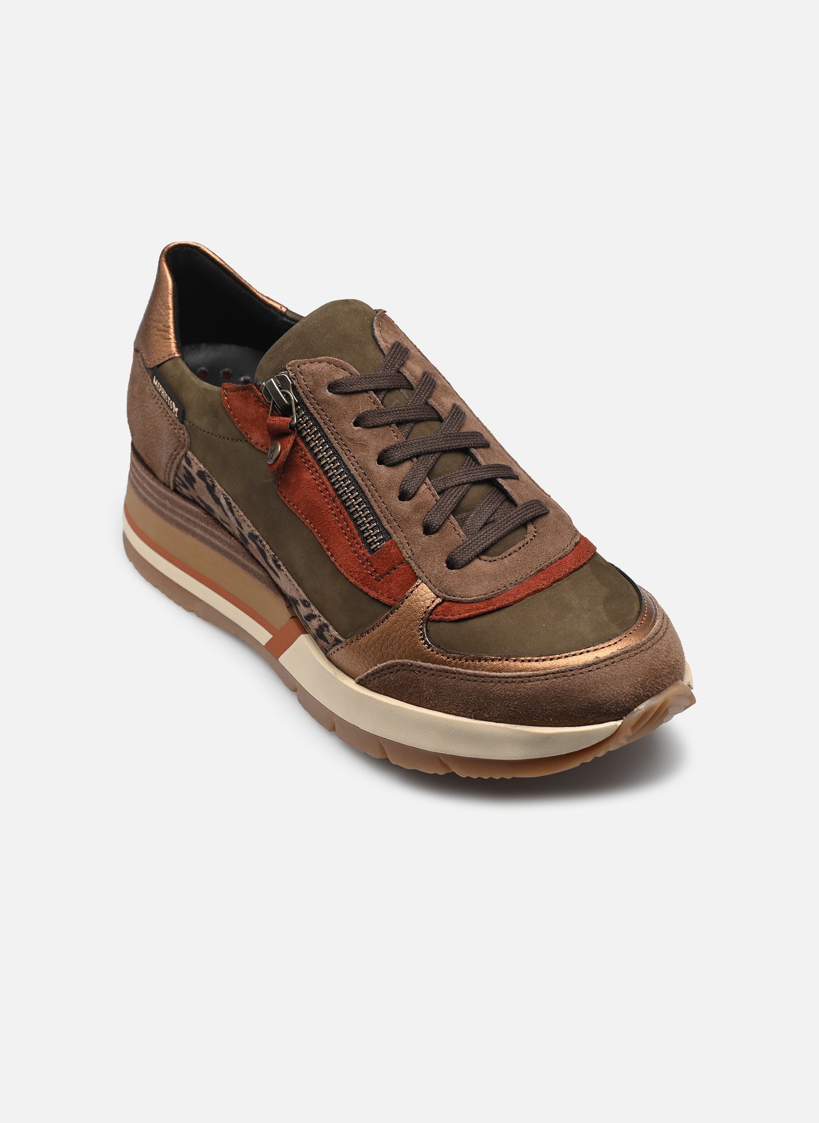 Sleehak sneakers TIZIANA dames bruin Mephisto Sleehak sneakers TIZIANA dames bruin CINNAMON