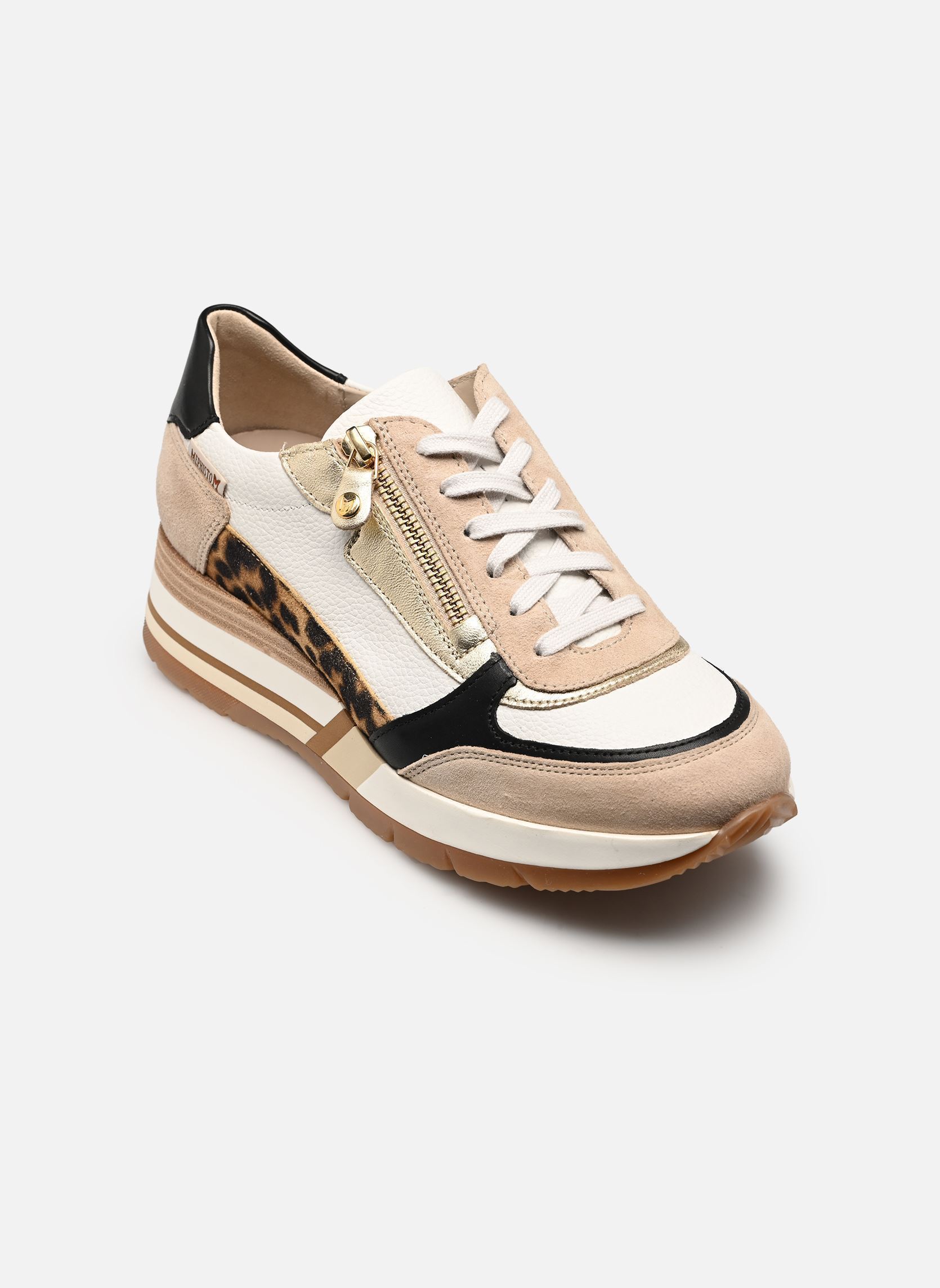 Baskets compensées TIZIANA femme beige Mephisto Baskets compensées TIZIANA femme beige BEIGE