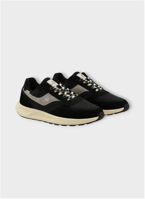 Serge Blanco Baskets basses Martin homme noir