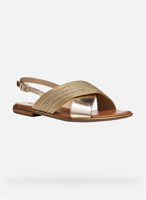Geox Sandales D SOZY PLUS femme or et bronze