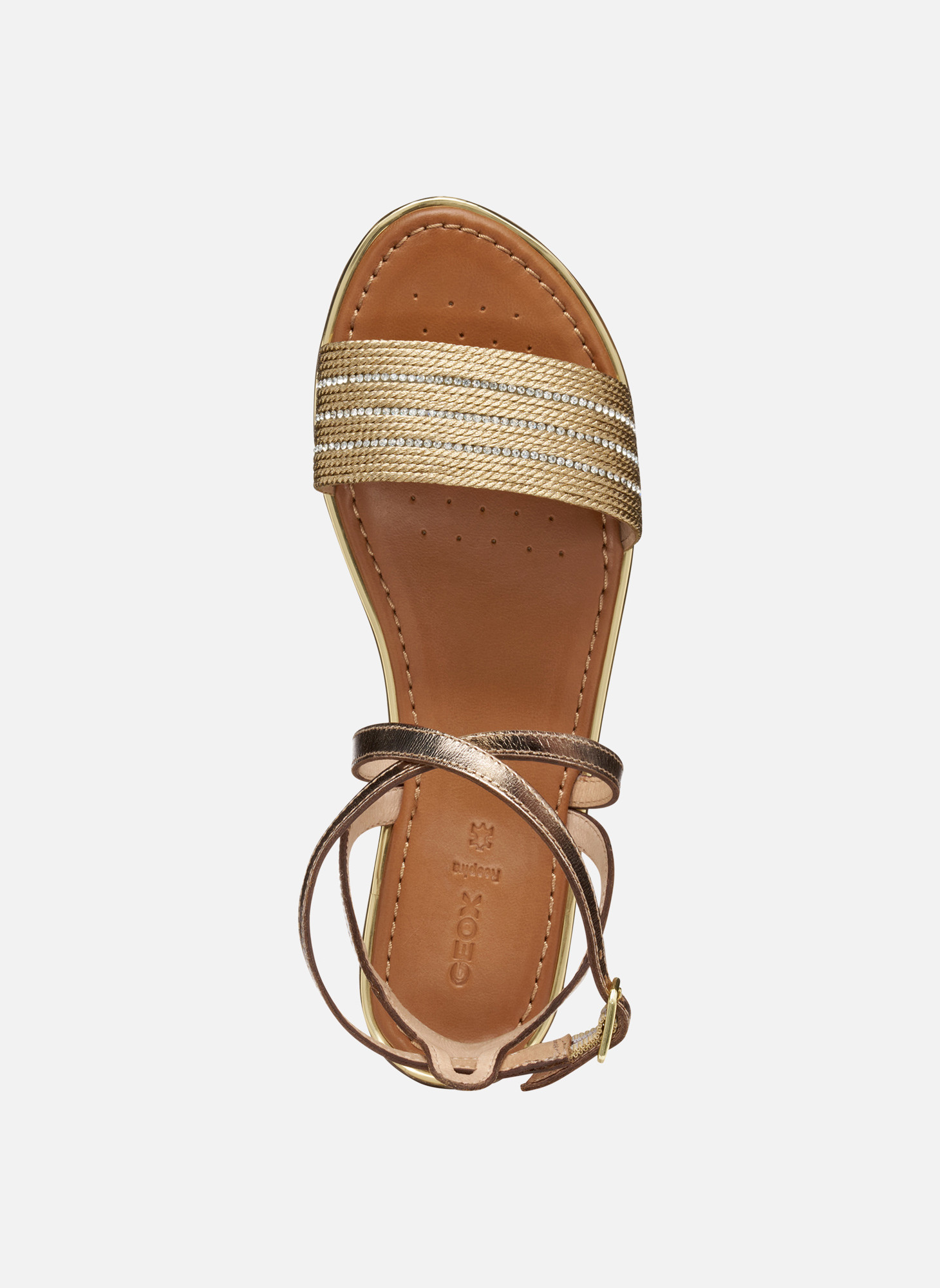 Sandales D SOZY PLUS femme or et bronze Geox Sandales D SOZY PLUS femme or et bronze Or