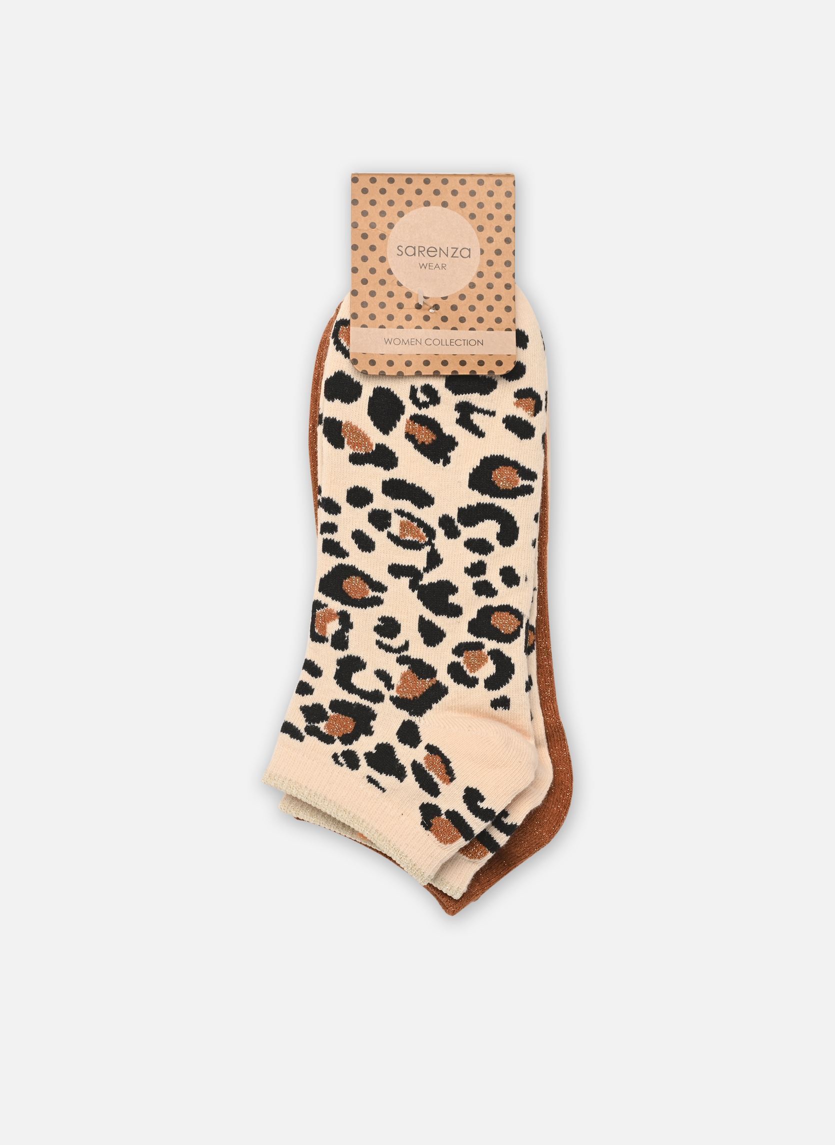Socken Lot 3 paires socquettes femme LEO damen braun Sarenza Wear Socken Lot 3 paires socquettes femme LEO damen braun COGNAC