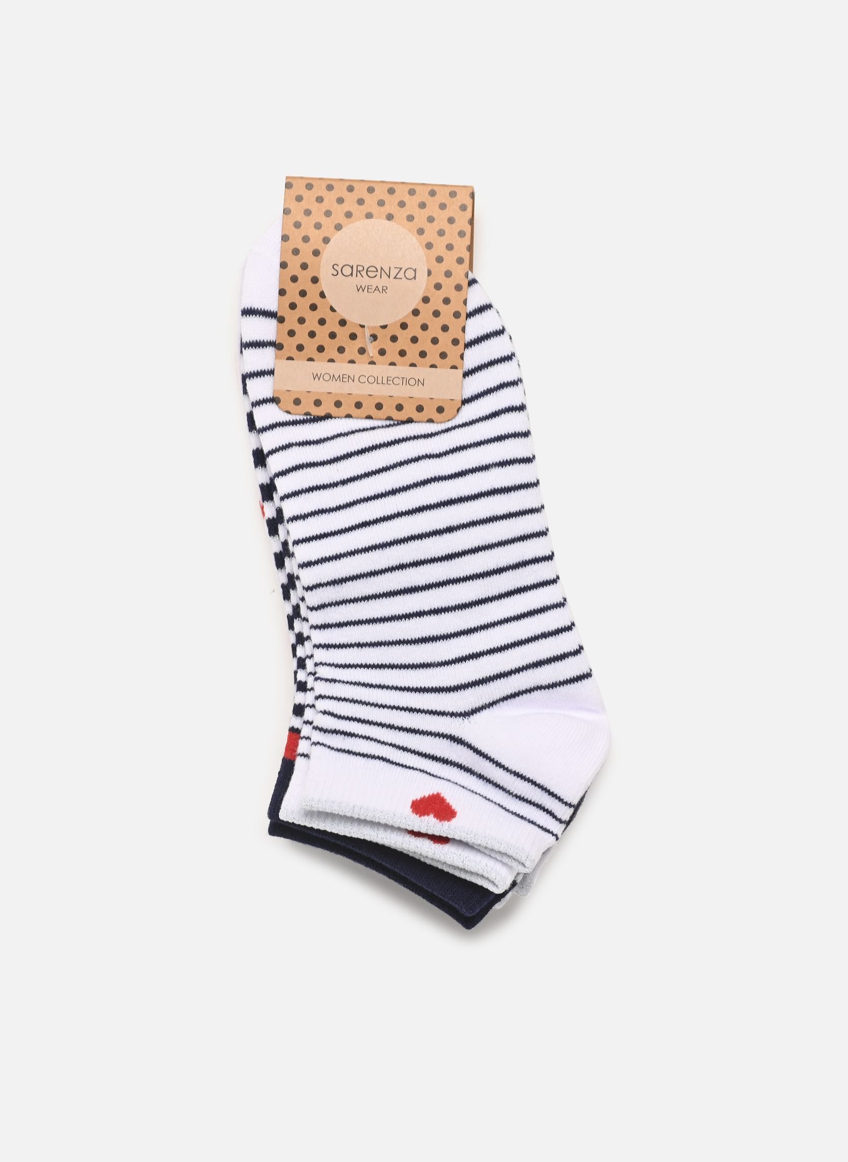 Chaussettes Lot 3 paires socquettes femme FANT homme blanc Sarenza Wear Chaussettes Lot 3 paires socquettes femme FANT homme blanc BLANC