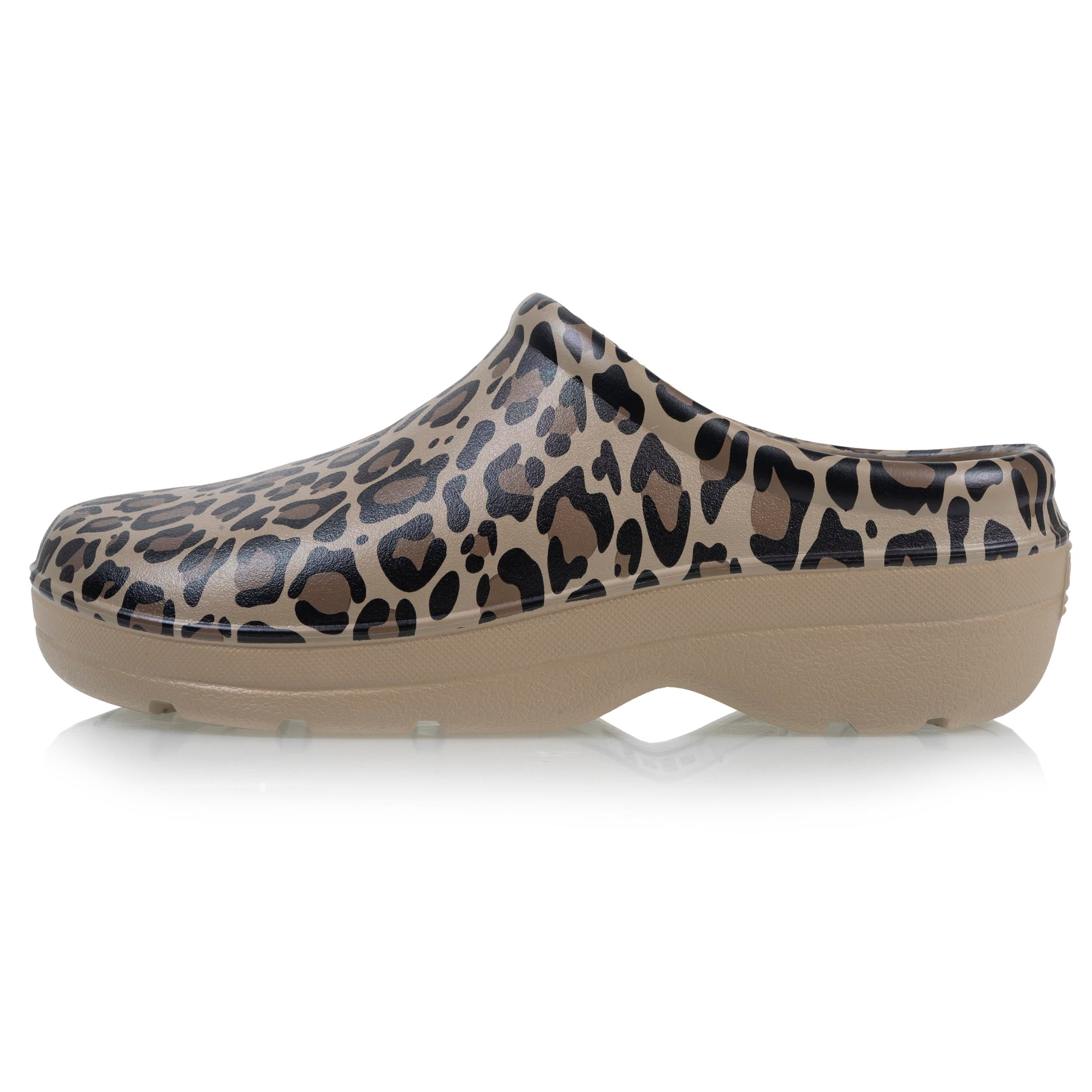 Mules Sabots de jardin Femme Léopard femme marron Isotoner Mules Sabots de jardin Femme Léopard femme marron Marron foncé