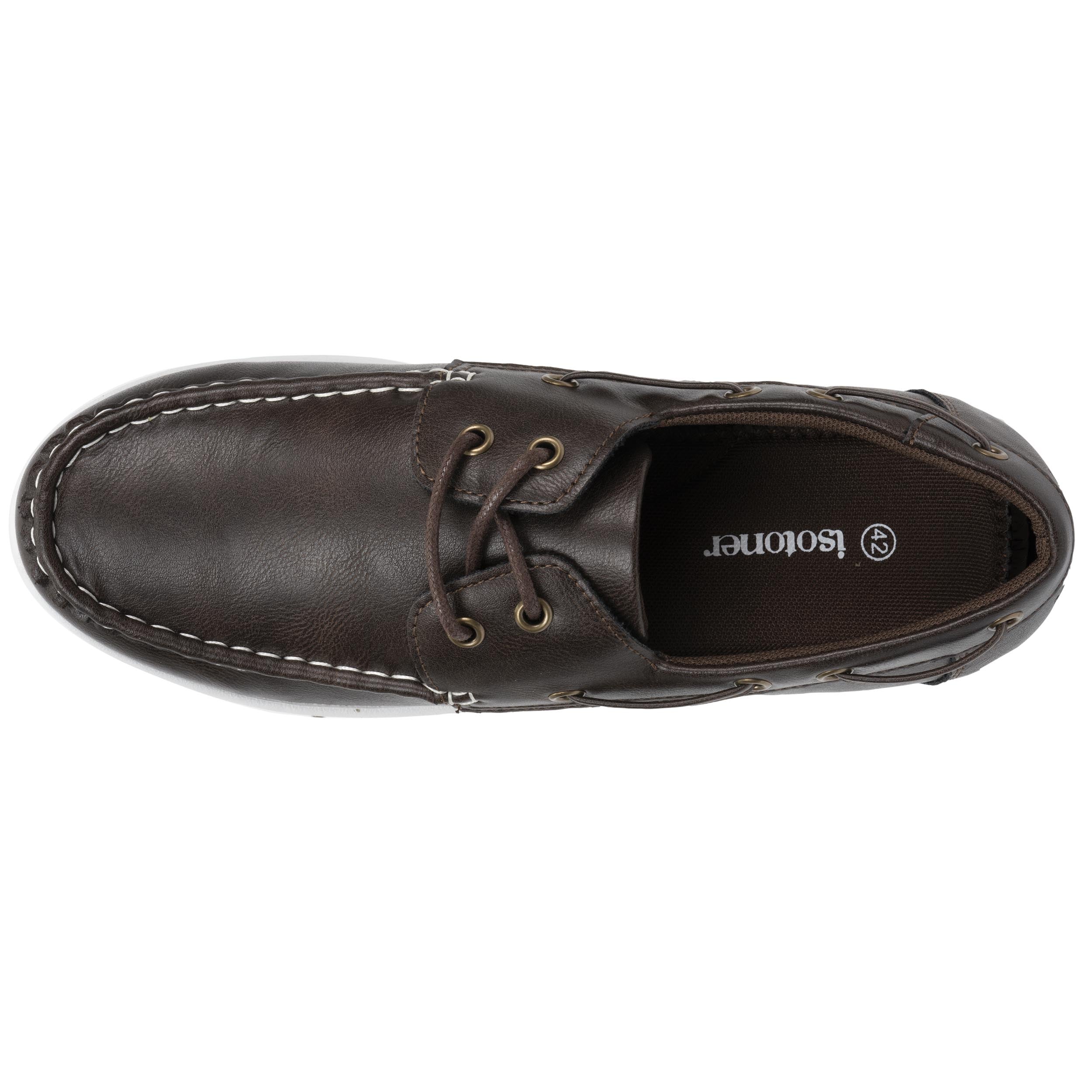 Mocassins Mocassins Homme bateau Marine homme marron Isotoner Mocassins Mocassins Homme bateau Marine homme marron Marron