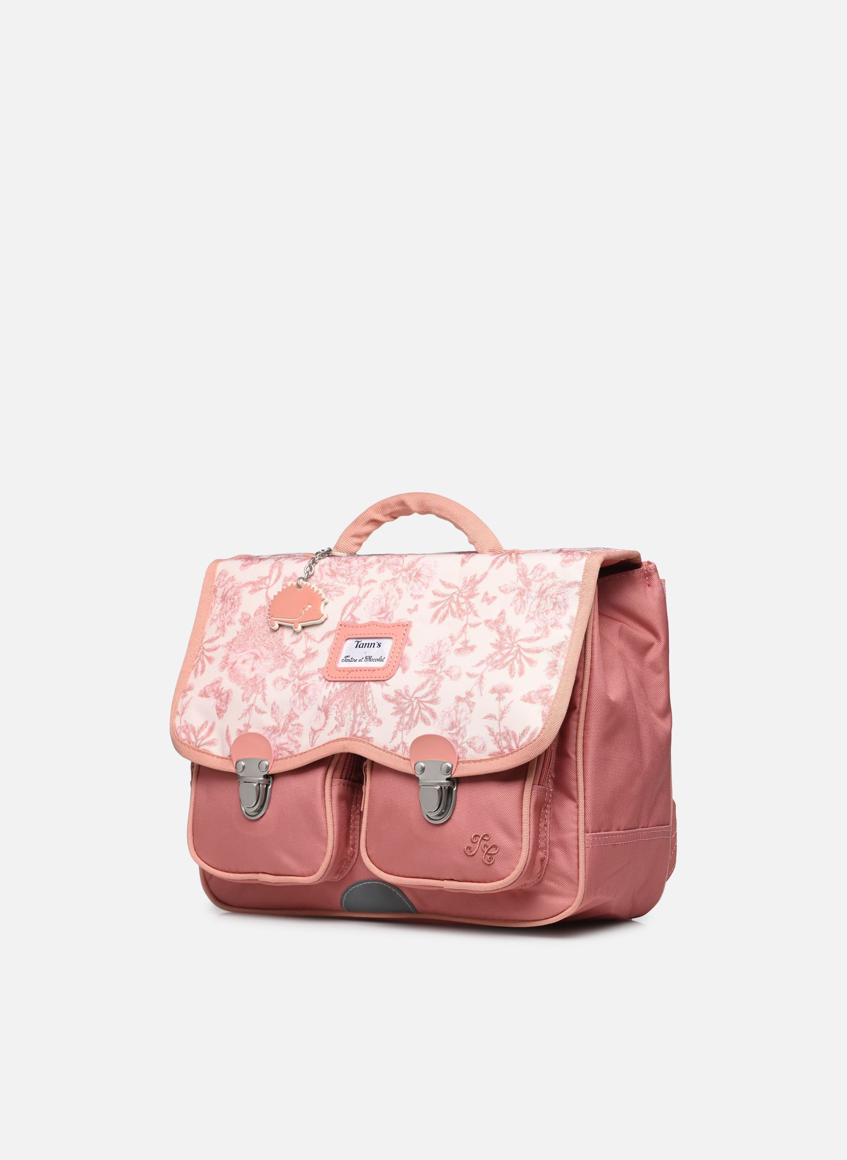 Schulranzen Cartable 33 cm Toile de Jouy mädchen rosa Tann's Schulranzen Cartable 33 cm Toile de Jouy mädchen rosa Rose