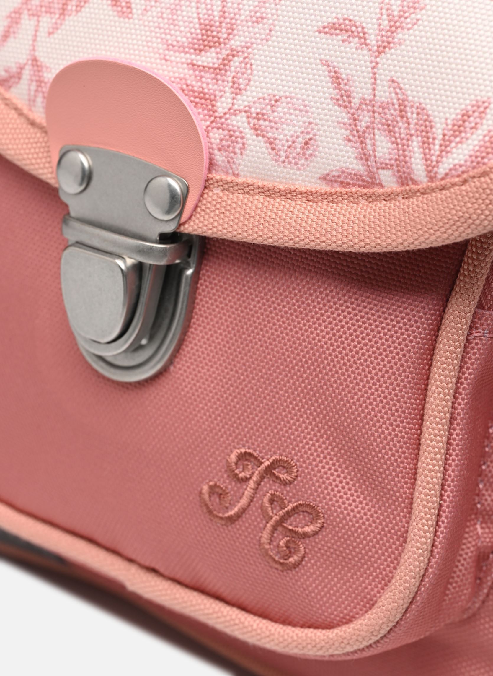 Schulranzen Cartable 33 cm Toile de Jouy mädchen rosa Tann's Schulranzen Cartable 33 cm Toile de Jouy mädchen rosa Rose