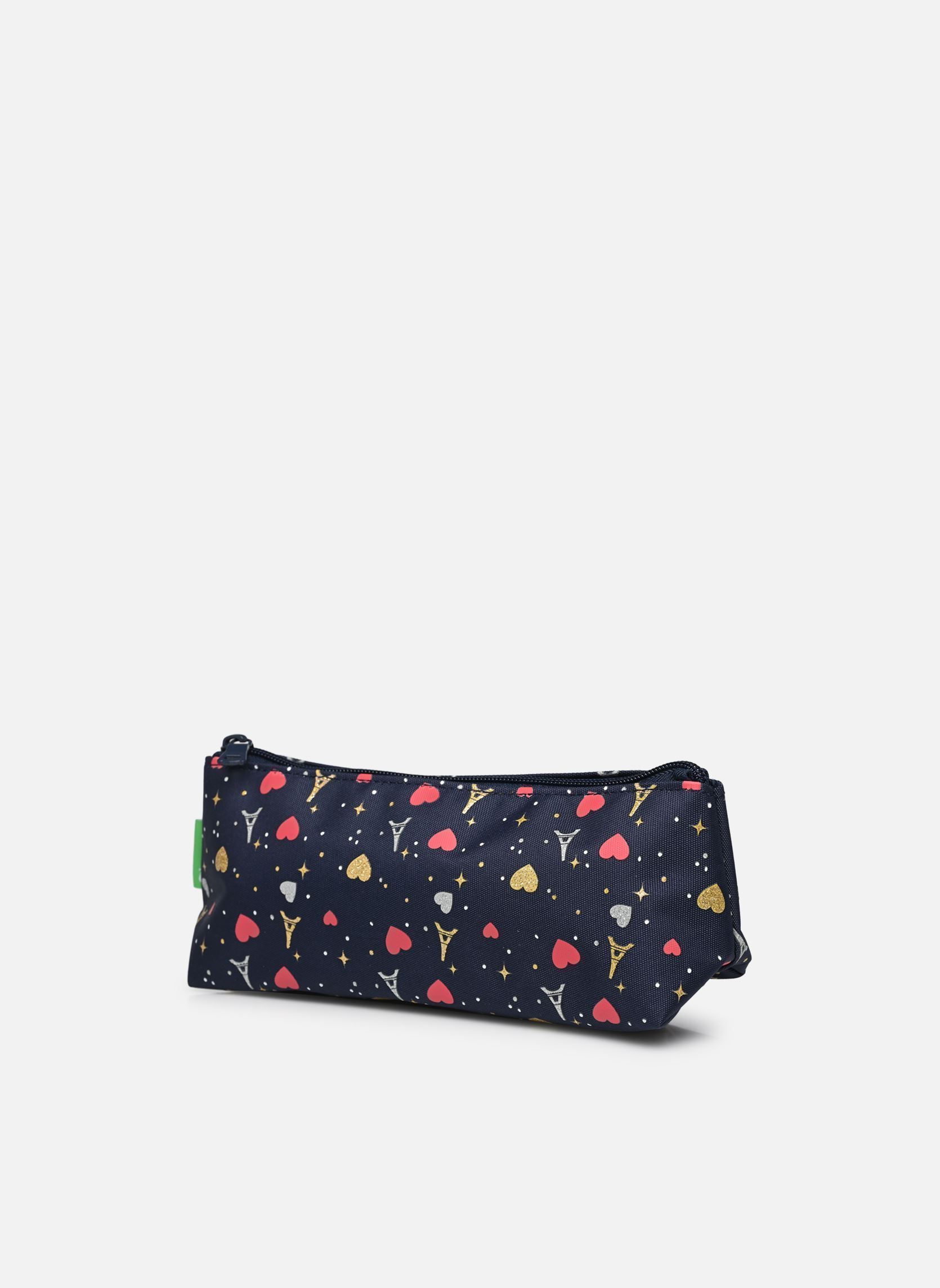 Schulmäppchen Trousse triangle Emilie mädchen blau Tann's Schulmäppchen Trousse triangle Emilie mädchen blau Bleu