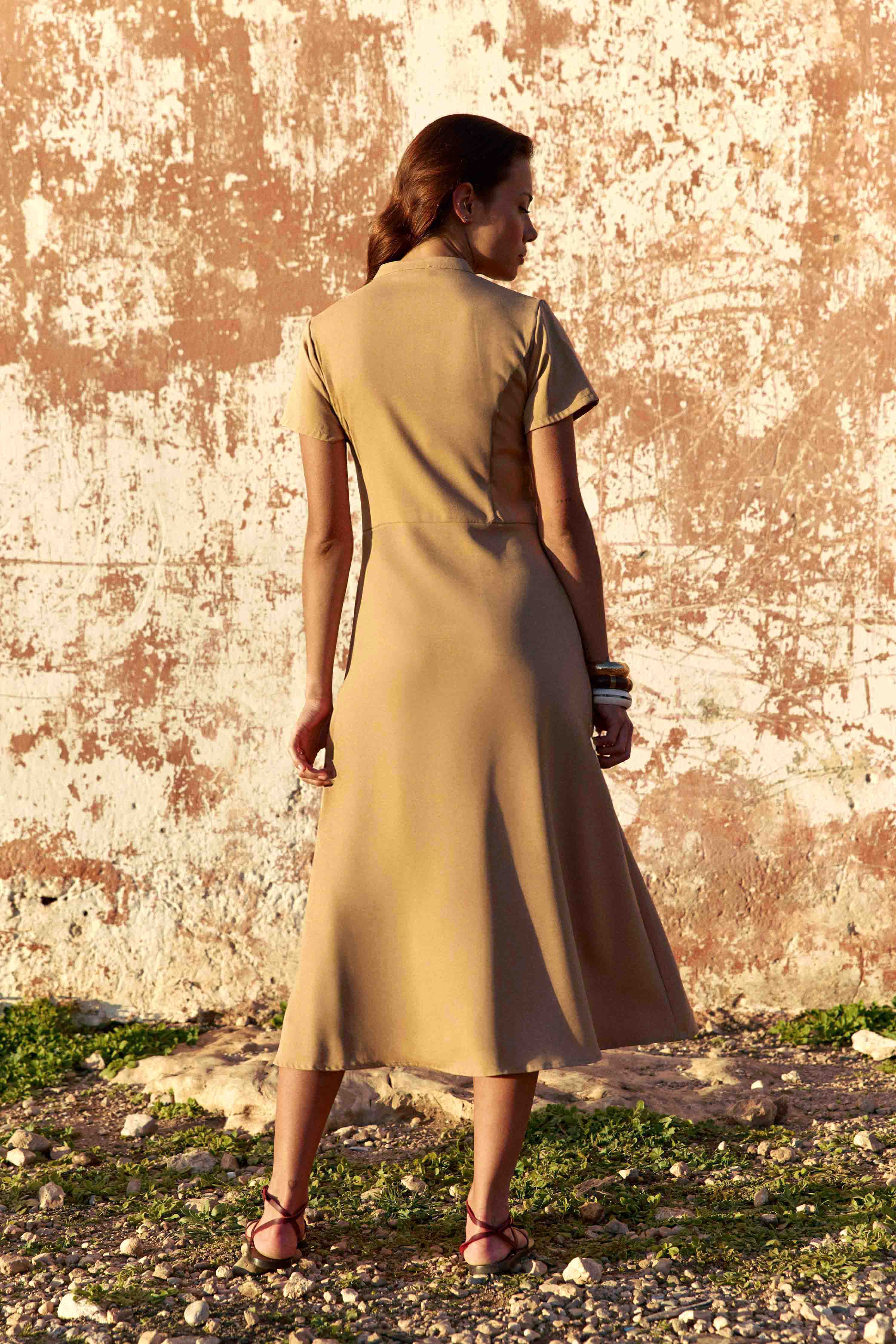 Robes Robe - ROSIE - 39-blush femme marron La Petite Etoile Robes Robe - ROSIE - 39-blush femme marron Camel