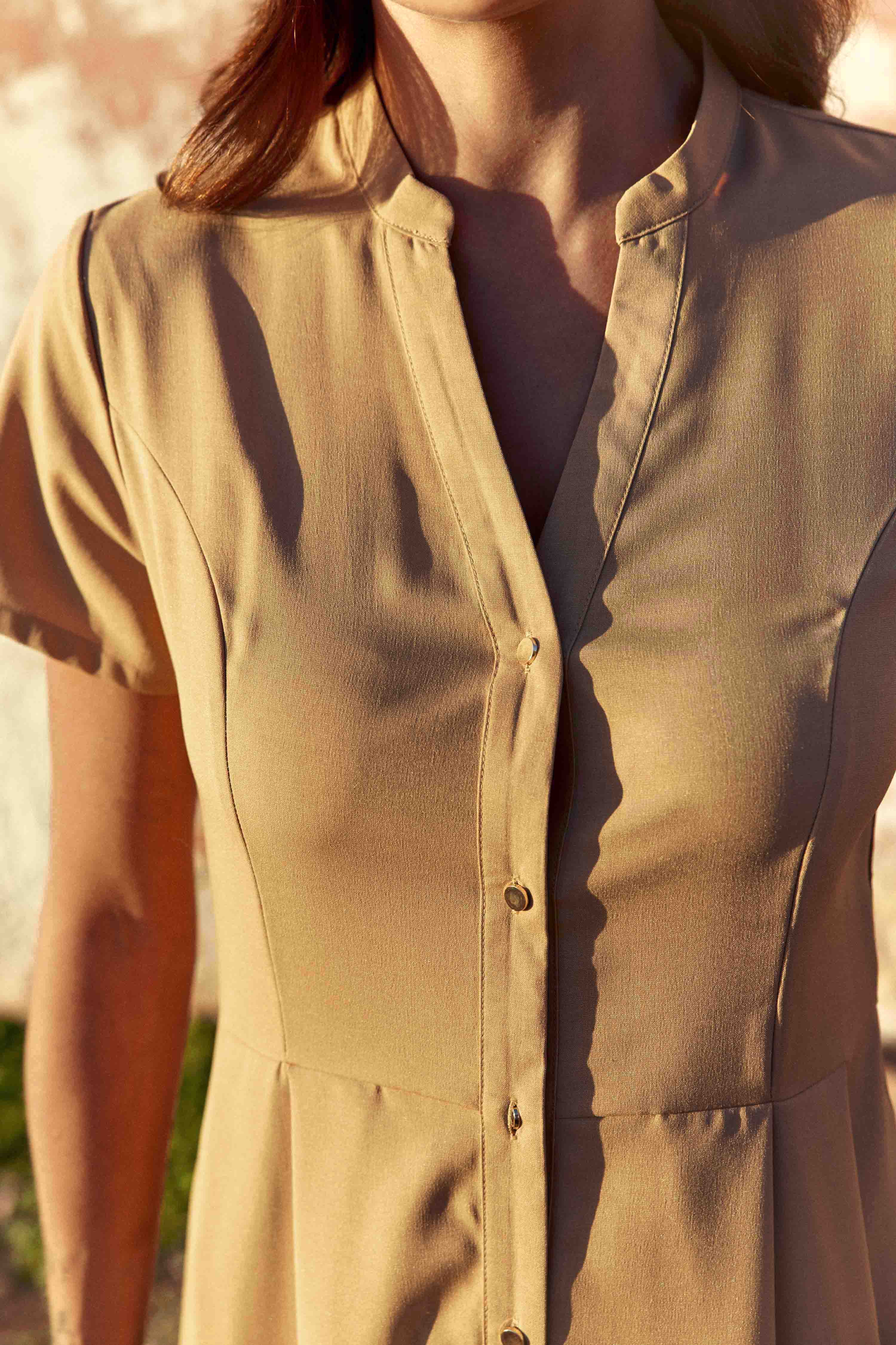 Robes Robe - ROSIE - 39-blush femme marron La Petite Etoile Robes Robe - ROSIE - 39-blush femme marron Camel