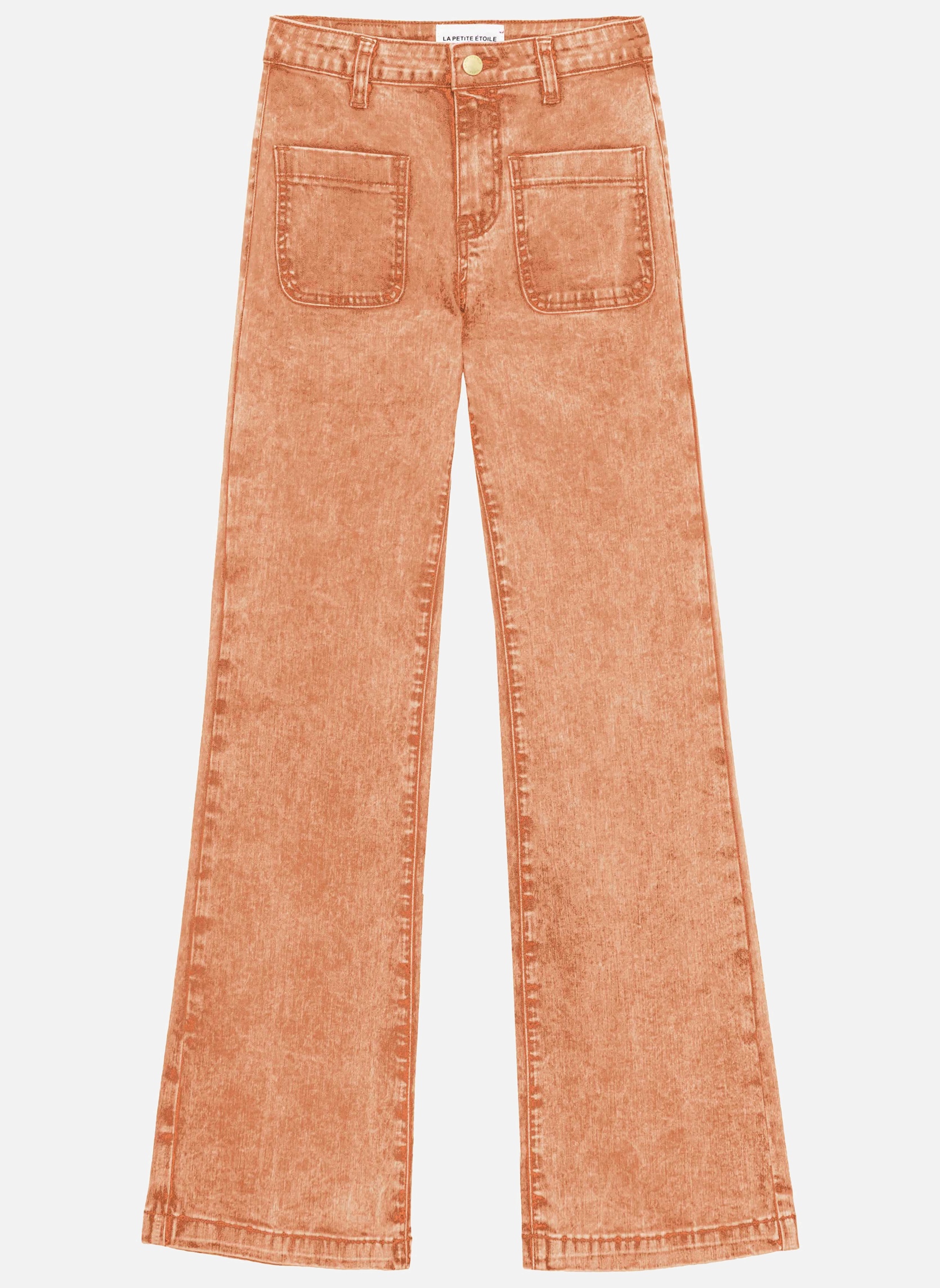 Pantalons droit Jean - SONNY - 21-ciel femme orange La Petite Etoile Pantalons droit Jean - SONNY - 21-ciel femme orange Orange clair