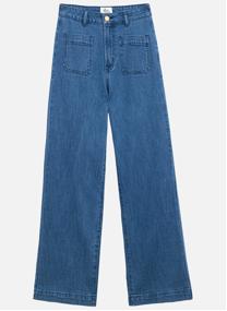 Pantalons droit Jean - ATLANTY - 98-brut femme marron
